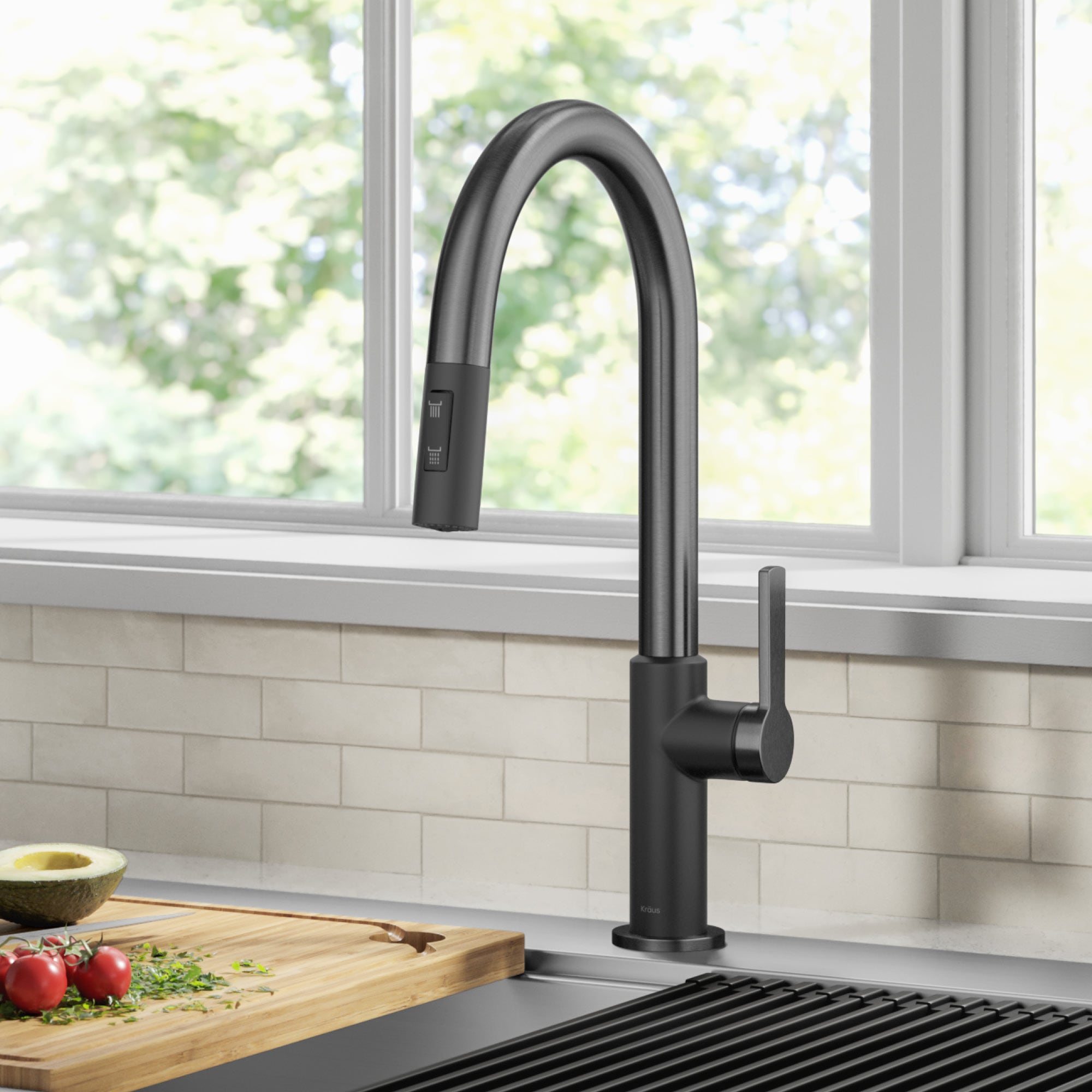 Kraus KPF-2820MBSFSB Kitchen-Faucets - View #3