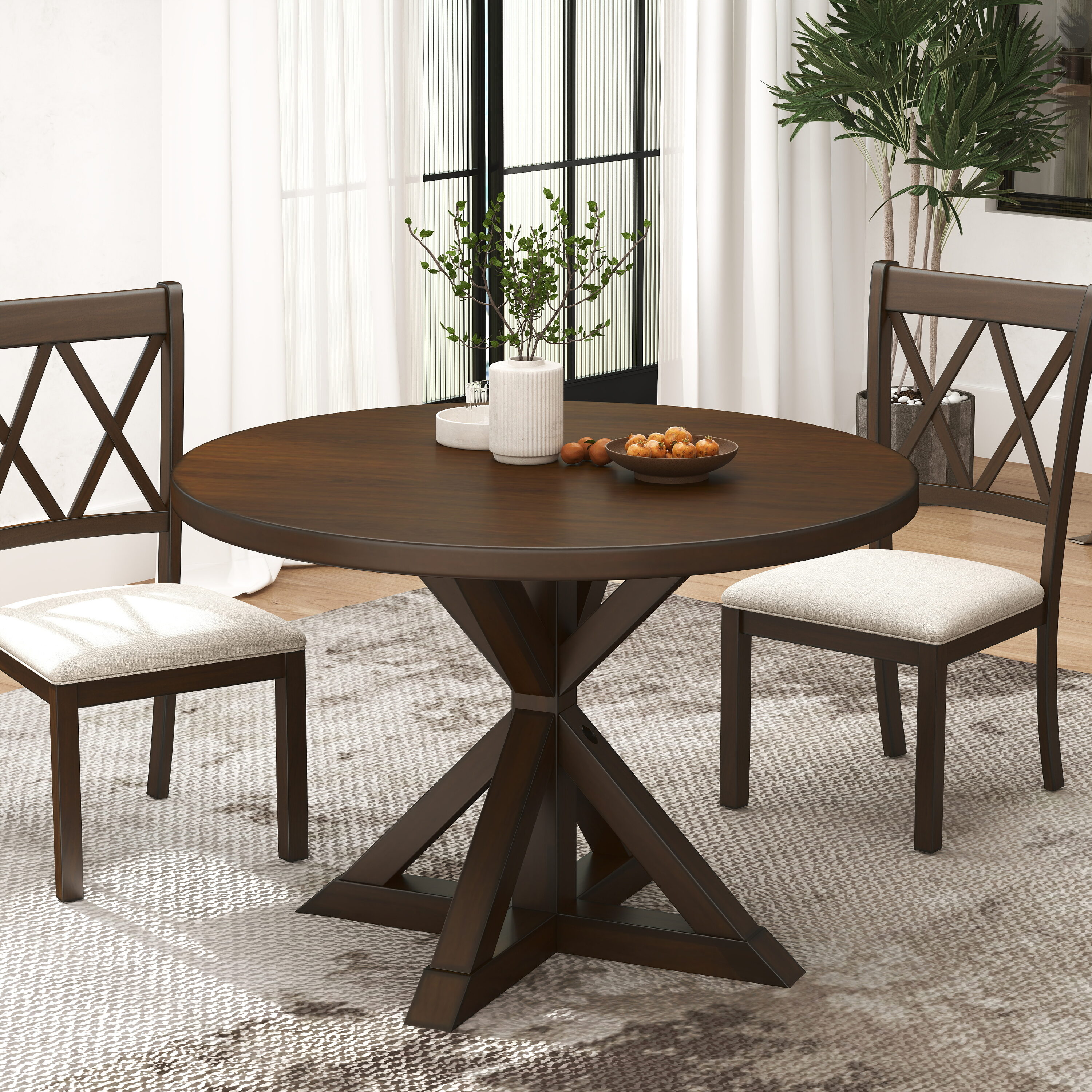 Roundhill Furniture T305-C305X2 Dining-Sets - View #4