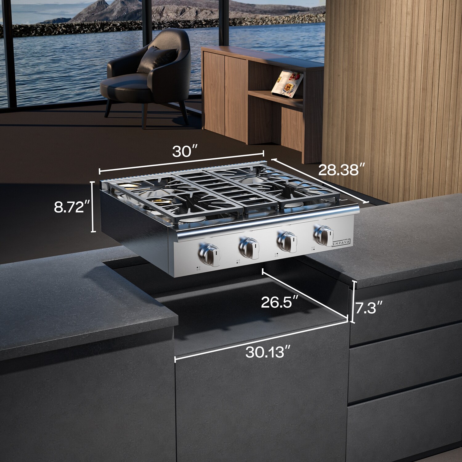 Empava EMPV-30GC30 Gas-Cktp - View #3