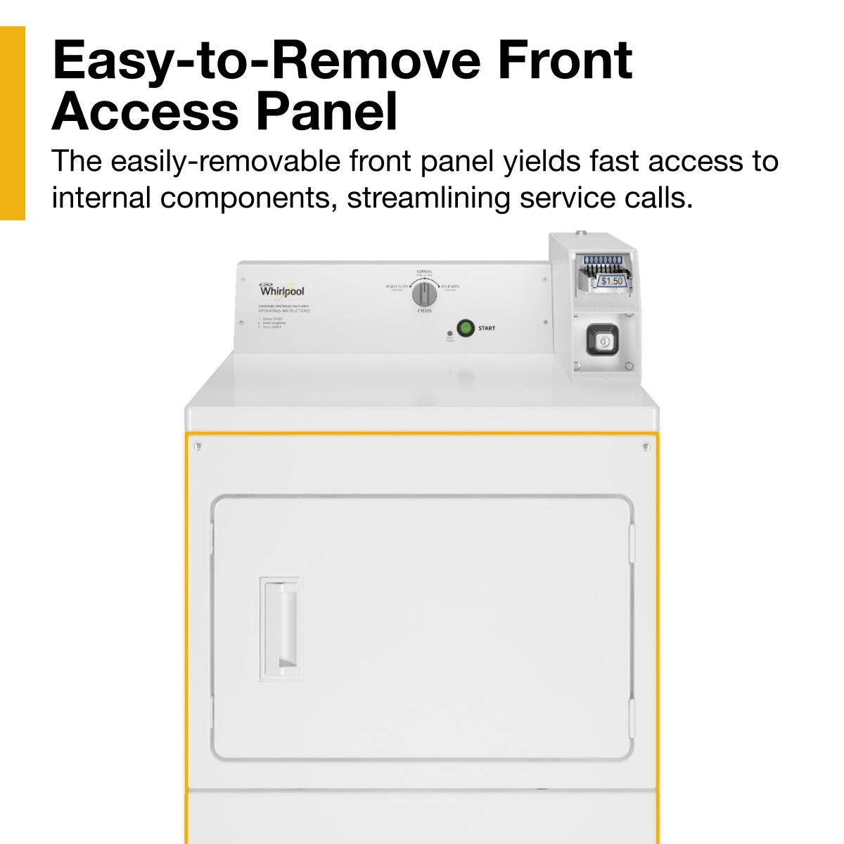 Whirlpool CEM2745FQ Coin-Operated-Dryers - View #7