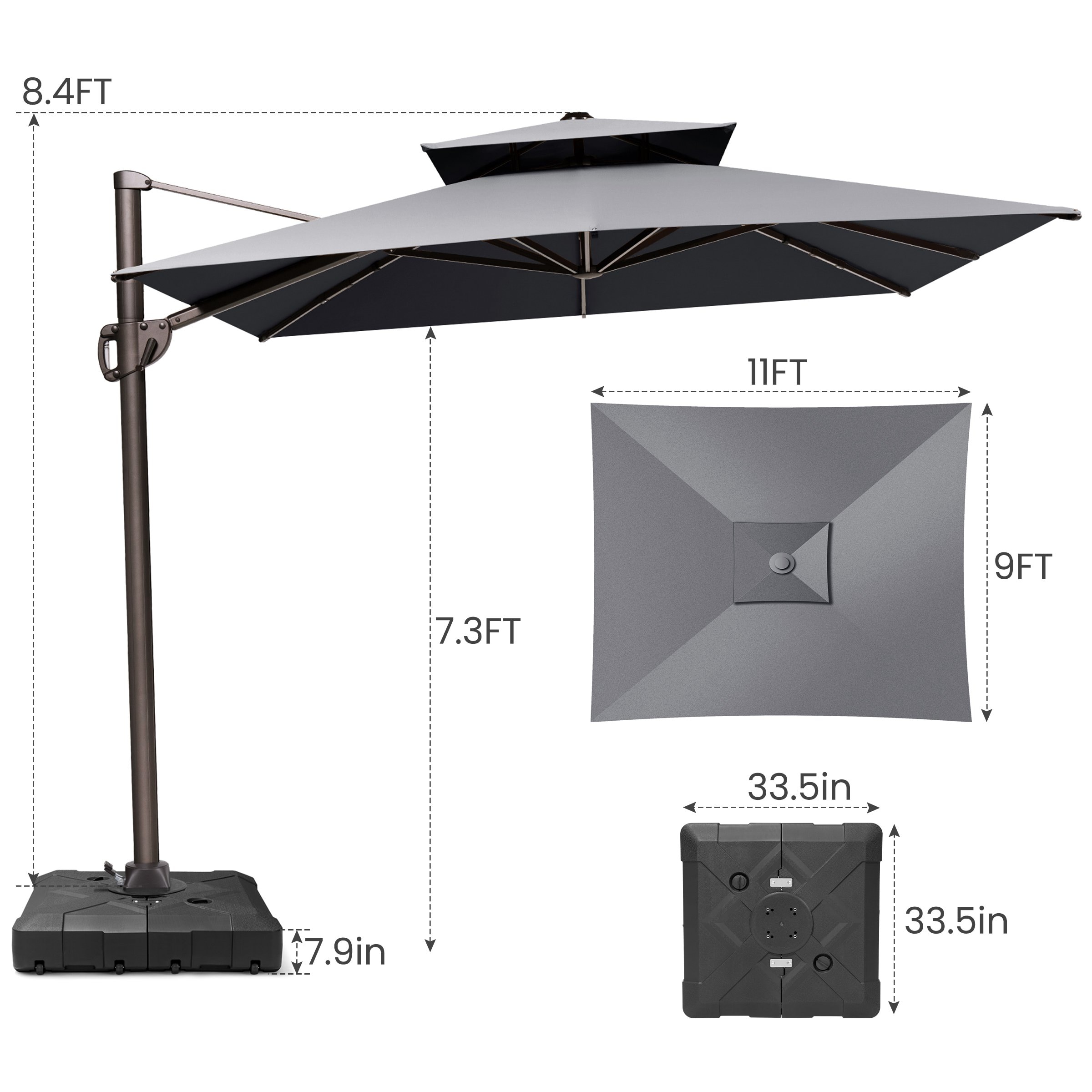 Crestlive Products CL-PU049DGY Umbrellas-2 - View #3