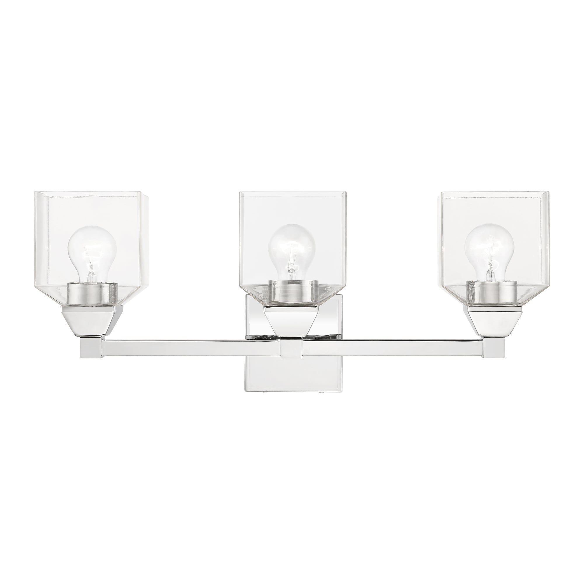 Livex Lighting 16773-05 Aragon 23-in 3-Light Polished Chrome Transitional Vanity Light