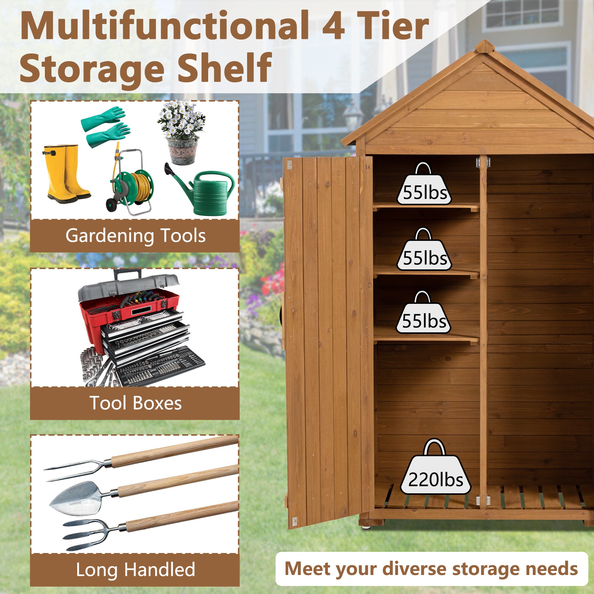 BABOOM BOM-291652-OR Wood-Storage-Buildings - View #8