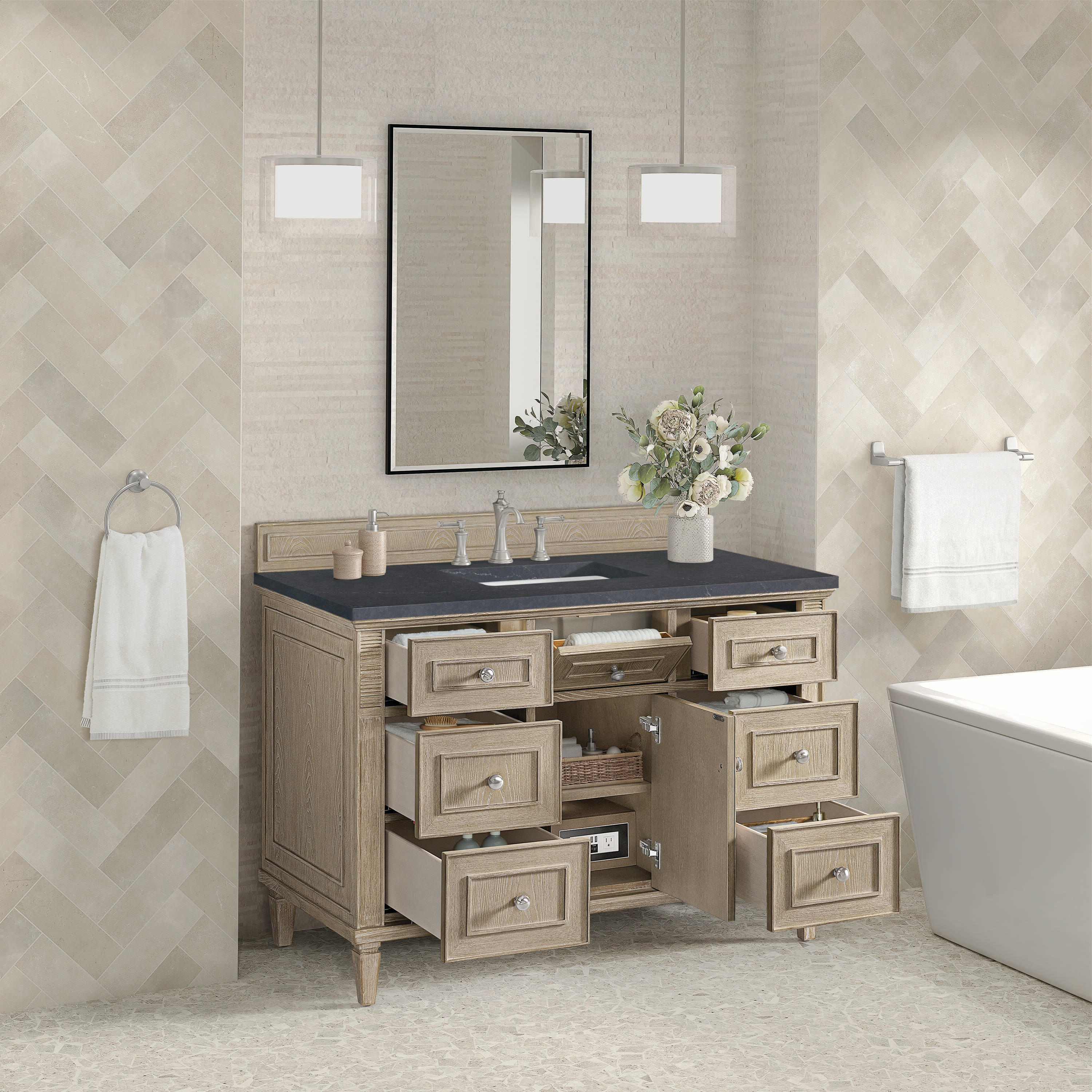 James Martin Vanities 424-V48-WWO-3CSP Bath-Vanity-Combo - View #4