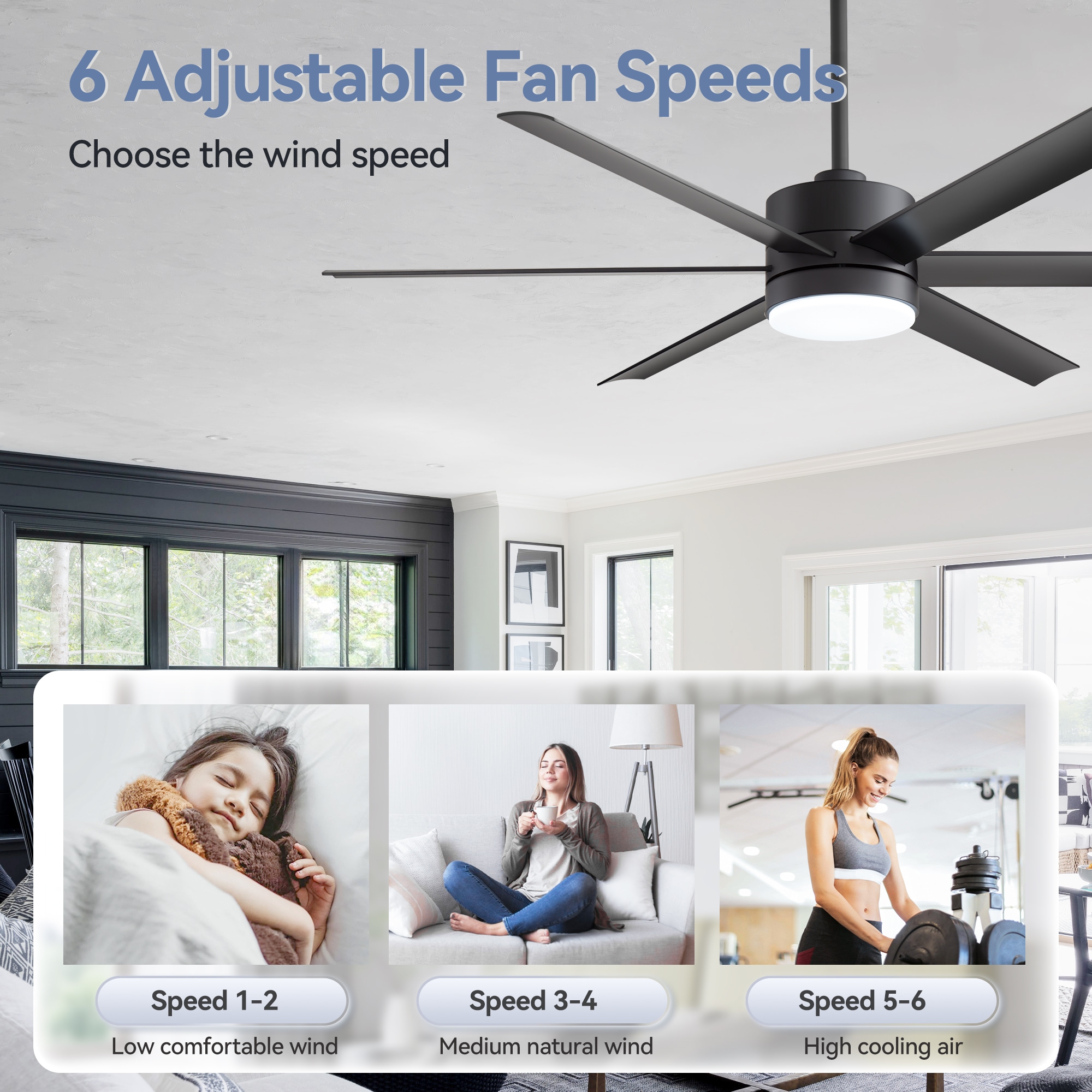 Breezary 23005-SN Ceiling-Fans - View #7