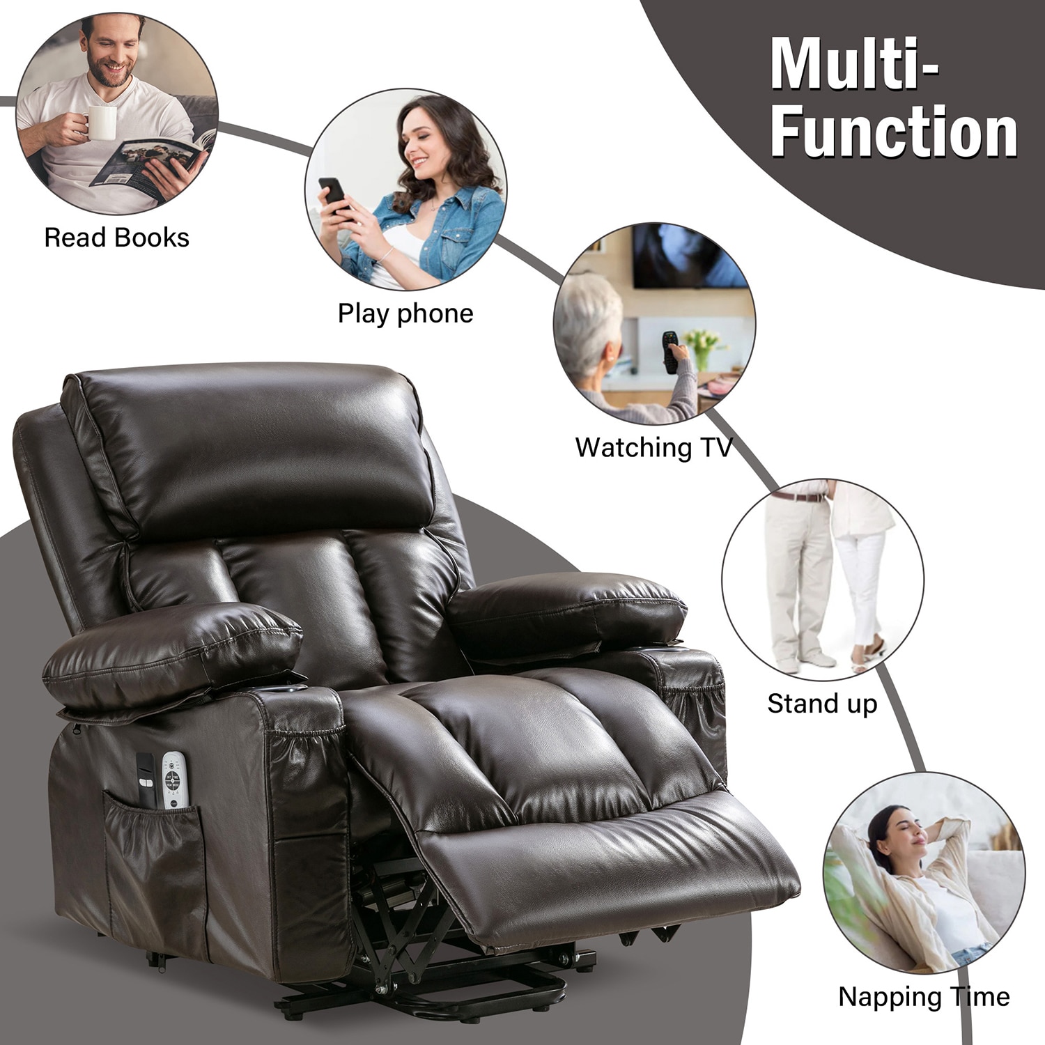 GZMR GZ-QN8050-BR recliners - View #4