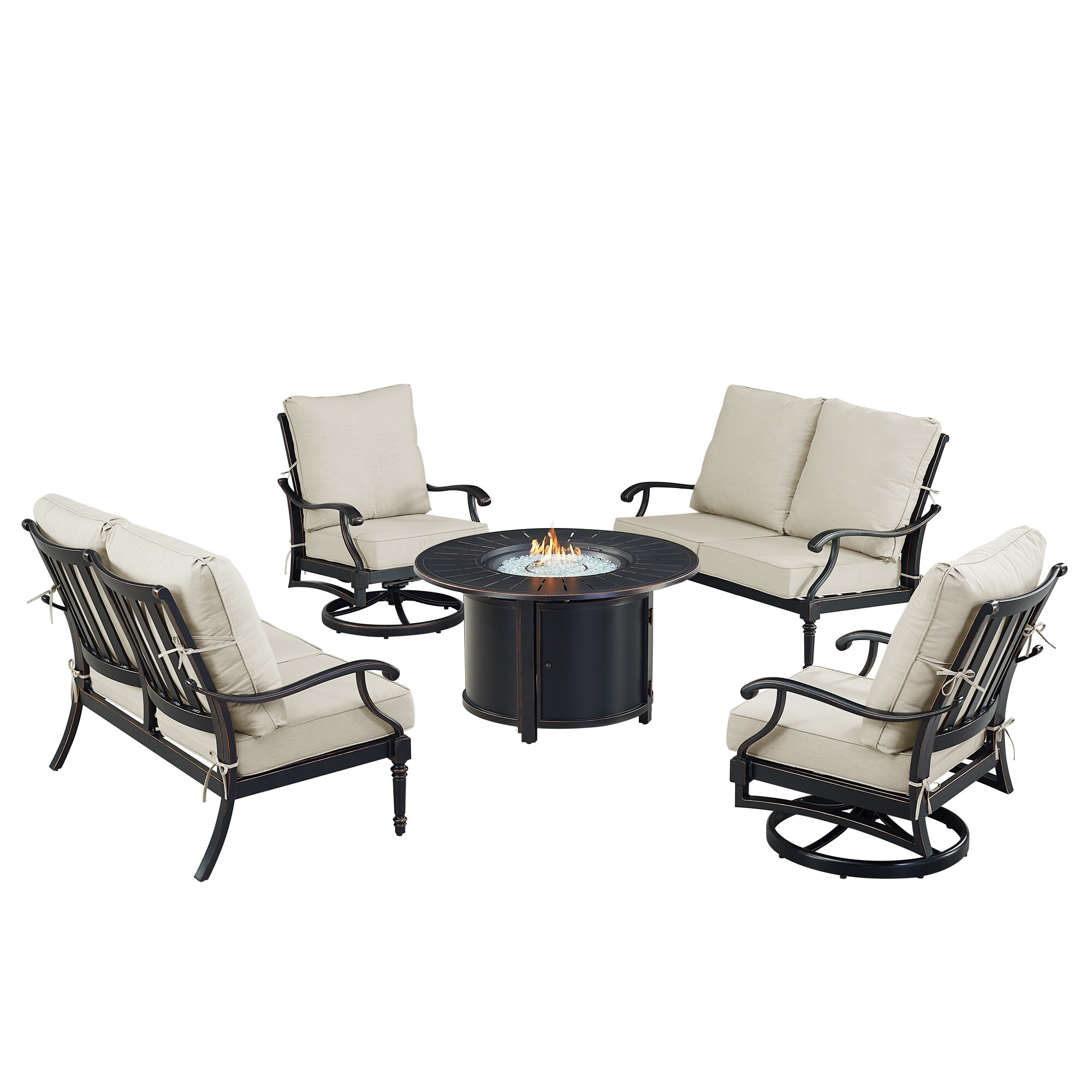 Oakland Living SHACO2LS2CHNOBULGCU Patio-Conversation-Sets - View #2