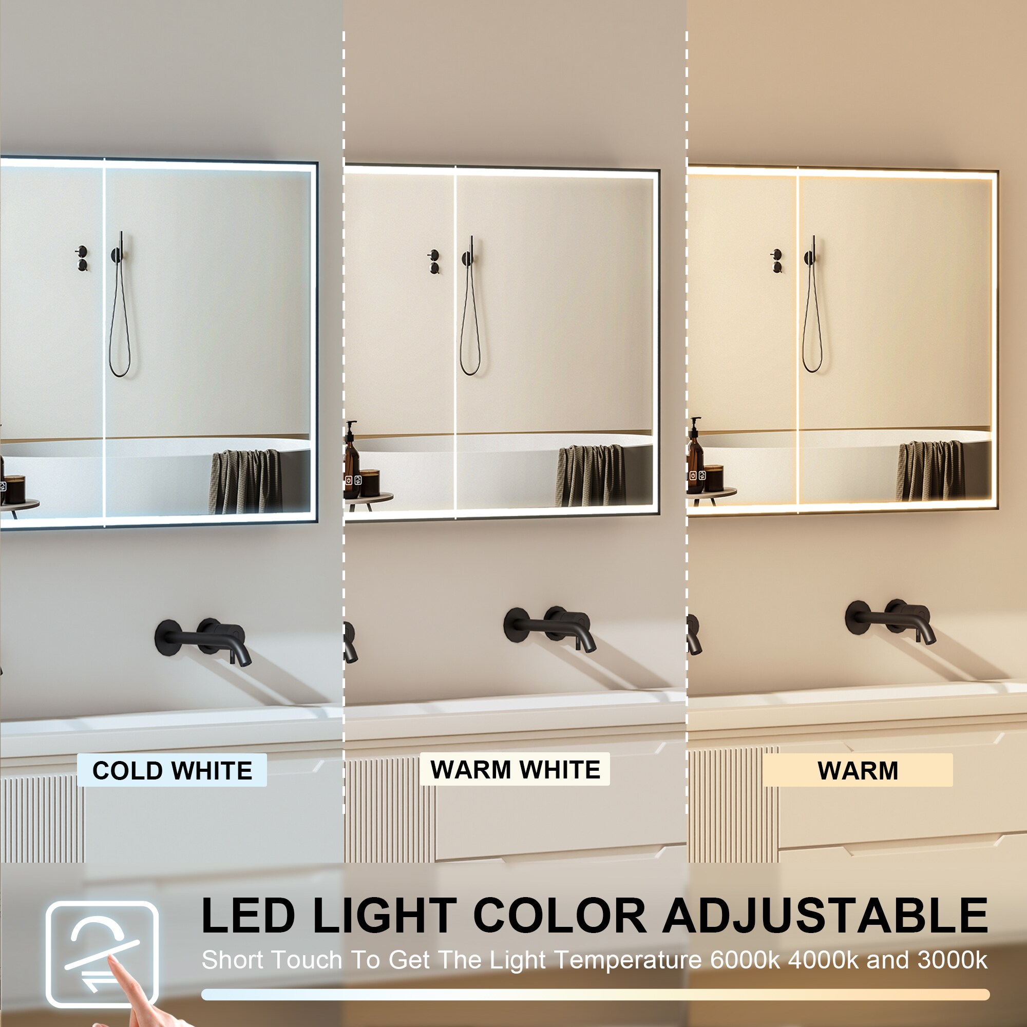 Forclover MF03ZC-BK4830 Bathroom-Medicine-Cabinets - View #6