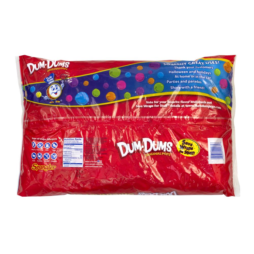 DUM DUMS Assorted PINK & BLUE Lollipops (COTTON CANDY & BUBBLE GUM) BABY  SHOWER