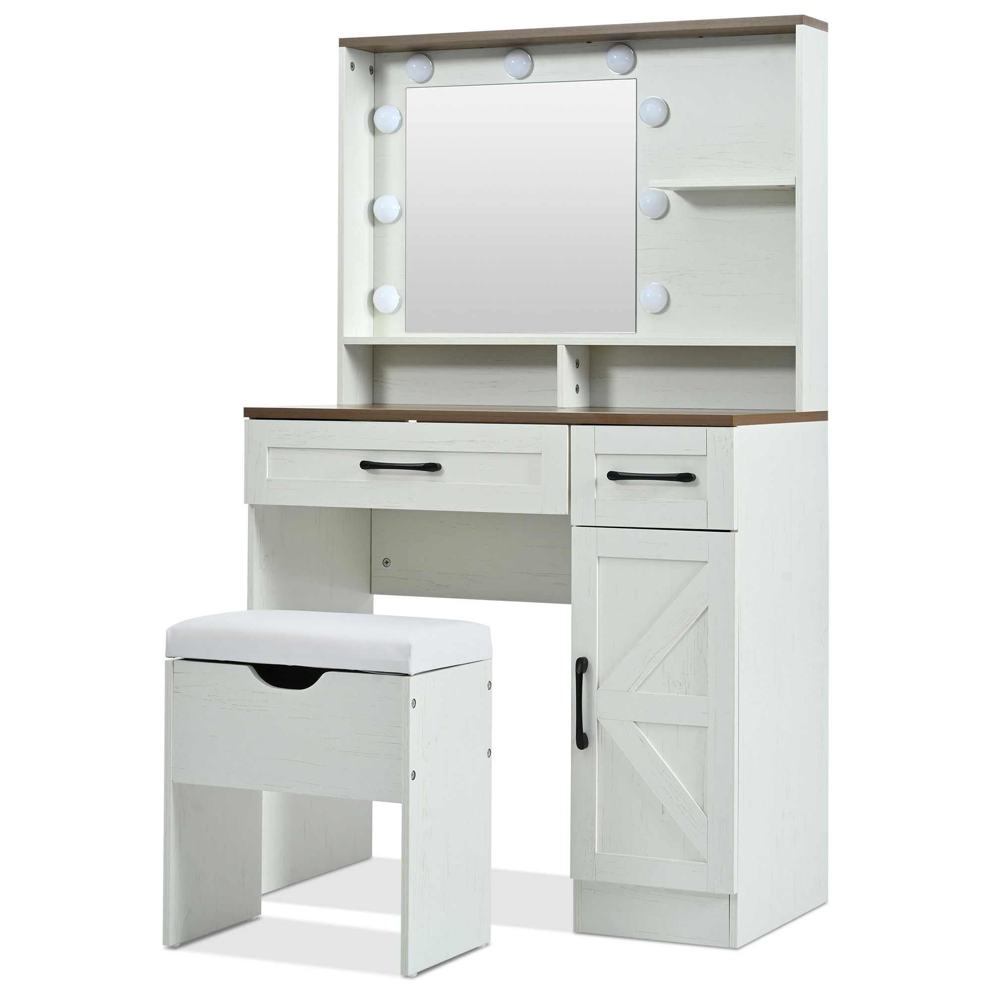 SINOFURN SYD250022WT Bedroom-Vanities - View #7