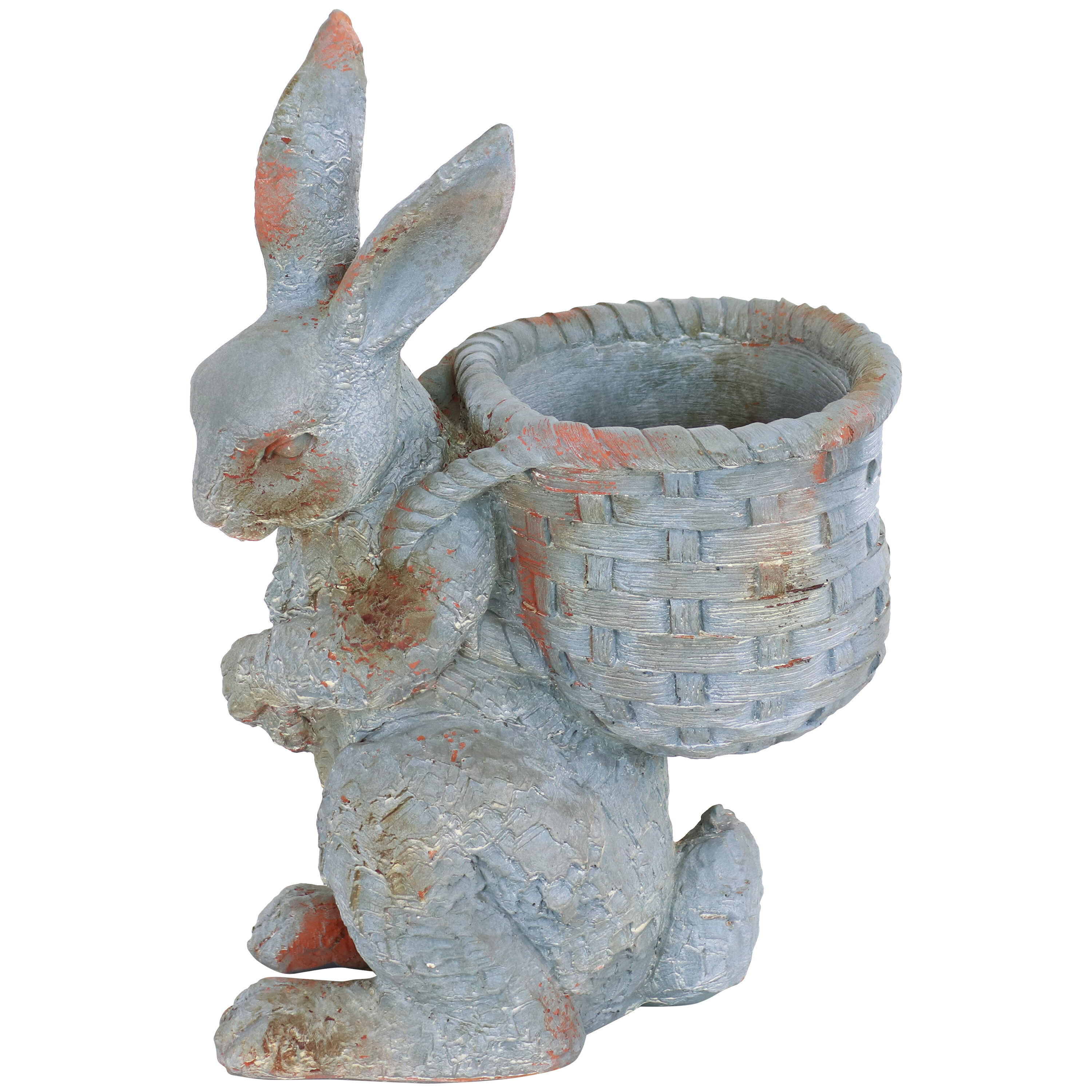 Sunnydaze Decor 17-in H x 7.5-in W Gray Rabbit Garden Statue