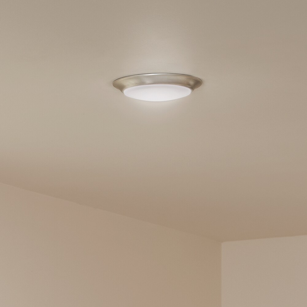 Kichler 43848NILED30T Downlight Gen II 1-Light 7.5-in Brushed Nickel LED Flush Mount Light ENERGY STAR
