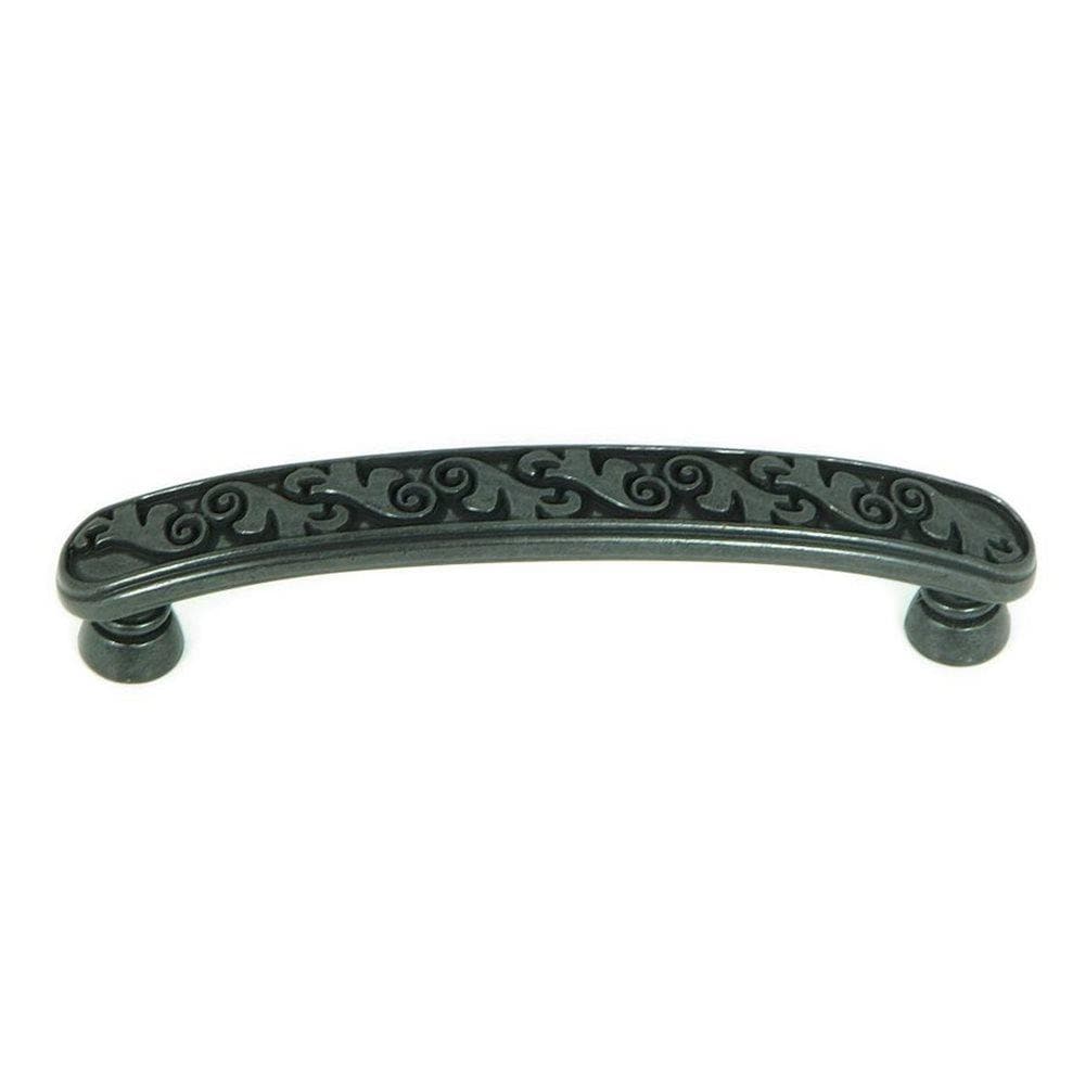 Stone Mill Hardware CP81098-BA Oakley 3-3/4-in , 96mm Center to Center Black antique Arch Handle
