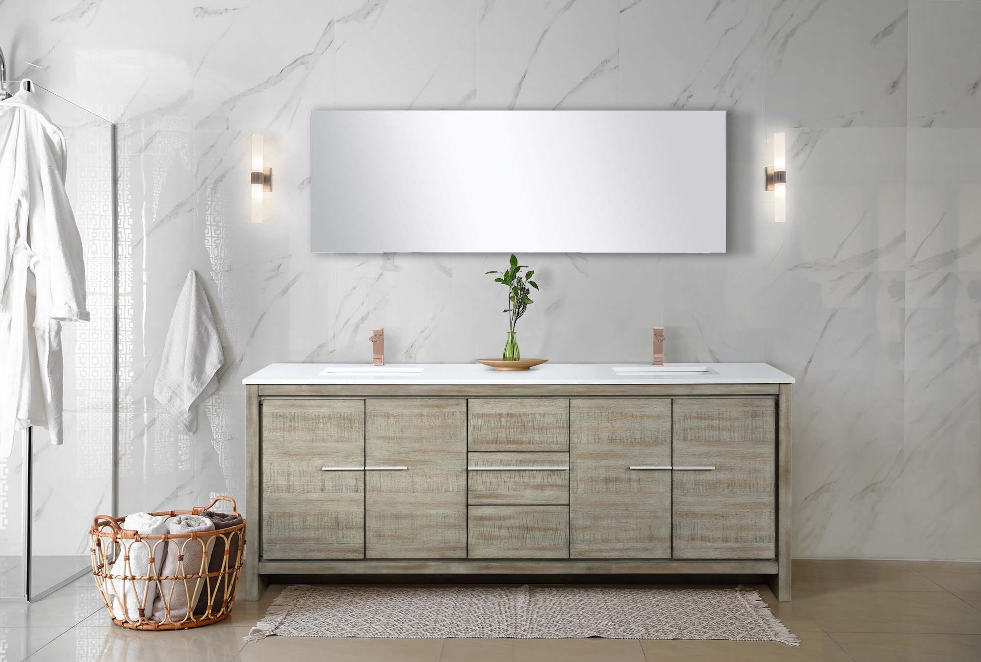 Lexora LLF80DKSOD000FRG Bath-Vanity-Combo - View #3