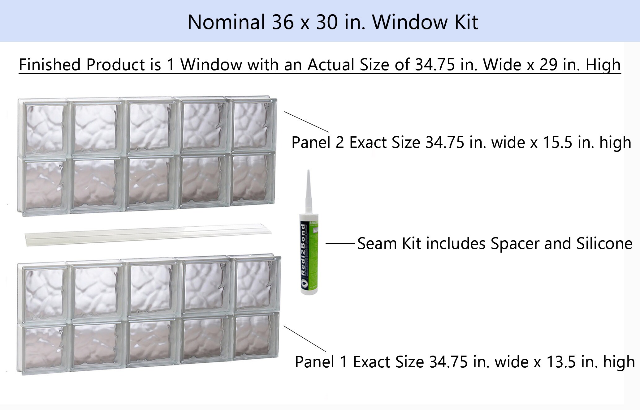REDI2SET S3630DC Glass-Block-Windows - View #2