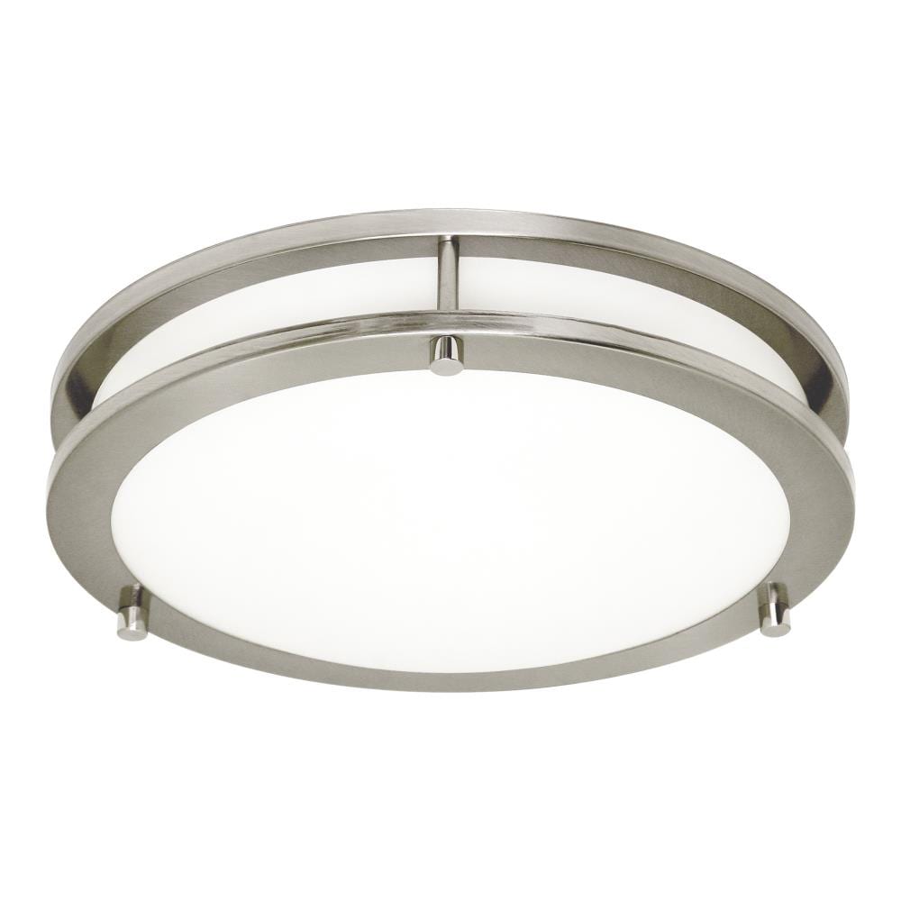 Generation Lighting 7750893S-962 Mahone 1-Light Brushed Nickel Flush Mount Light ENERGY STAR