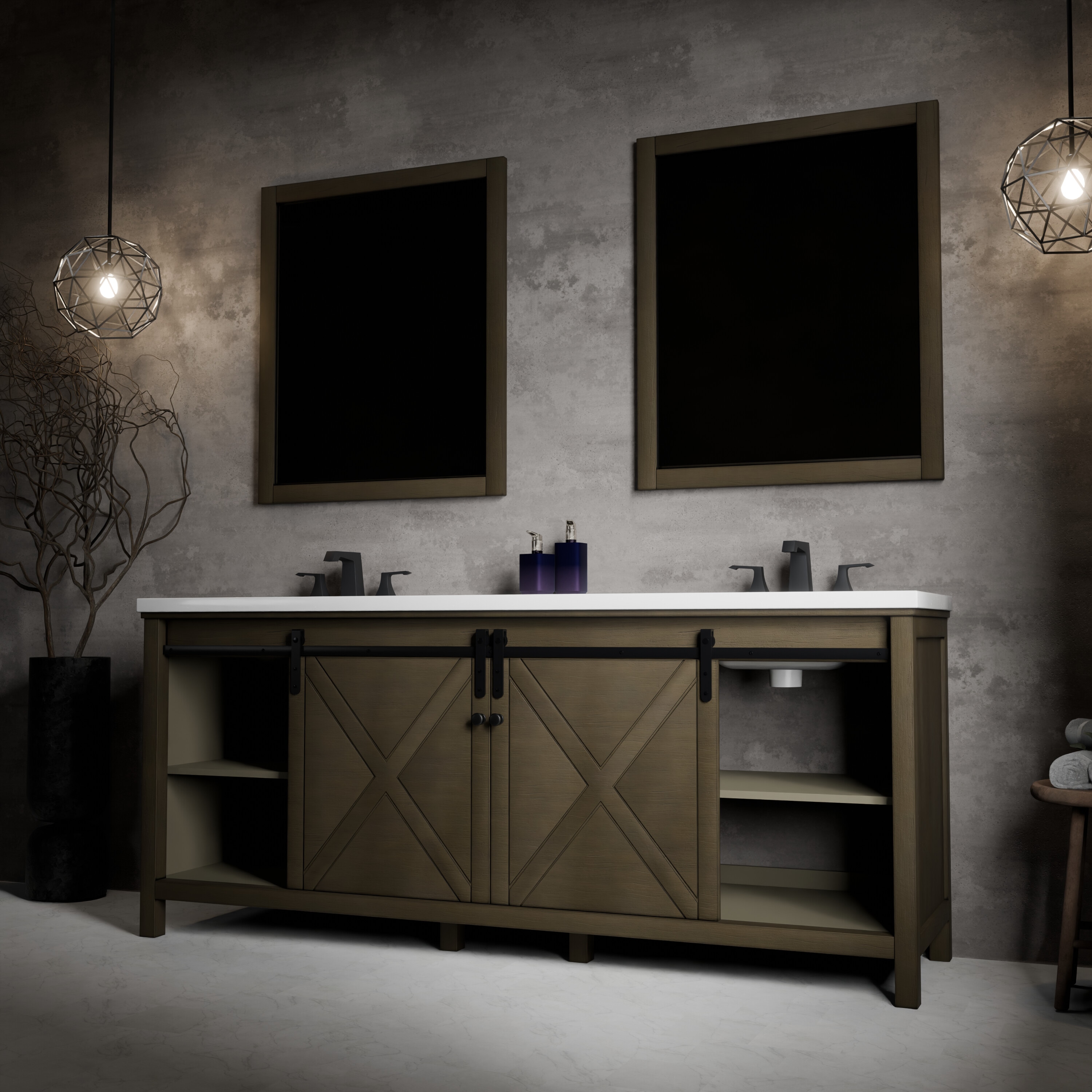 Lexora LM342280DKCSM30F Bath-Vanity-Combo - View #4