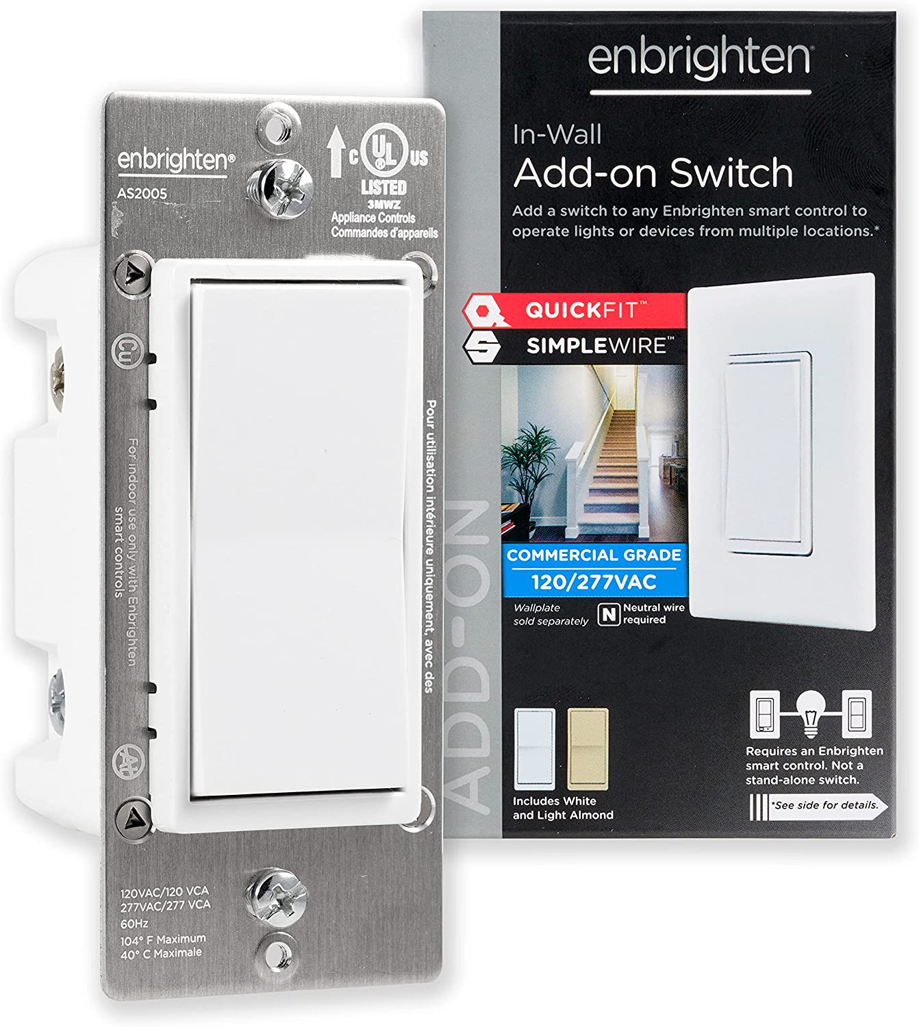 GE Z-Wave Plus White/Grey Smart Plug-in Dimmer in the Lamp & Light Controls  department at
