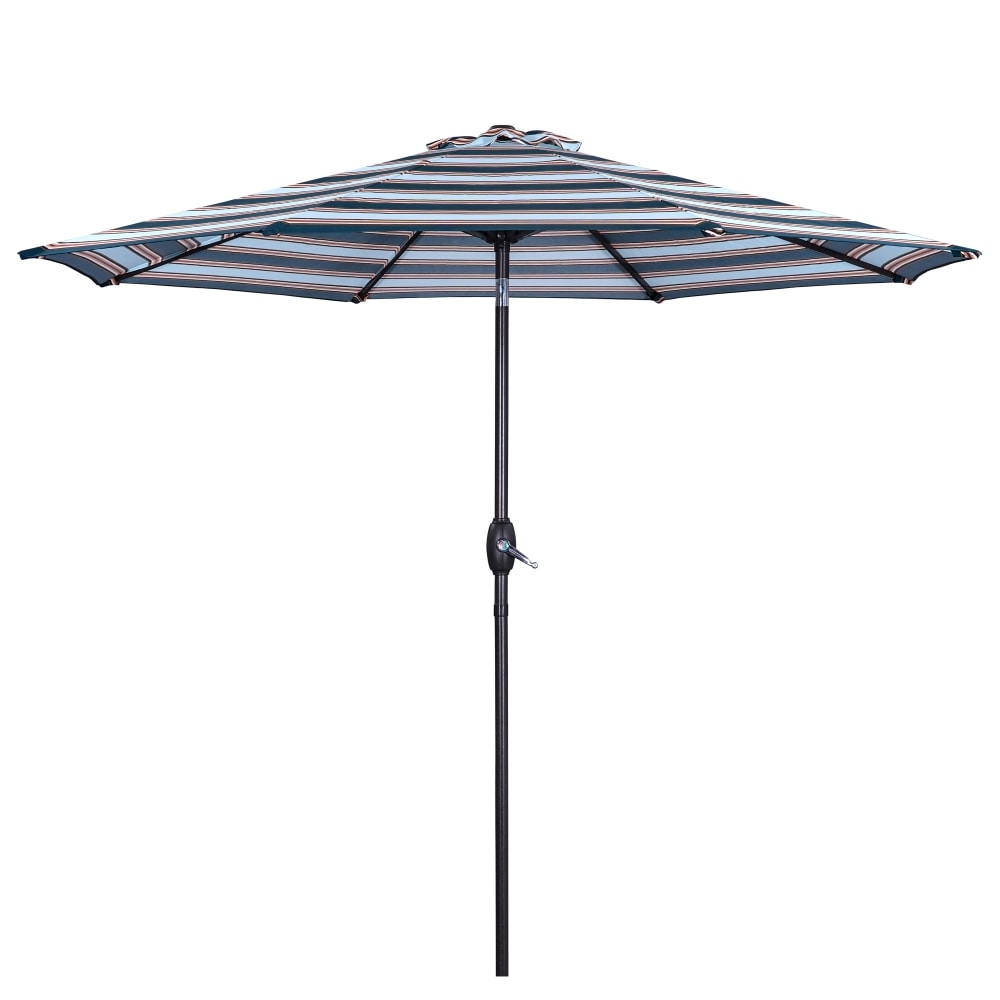 Kahomvis HEY-QP109-970 9-ft Aluminum Blue Market Patio Umbrella