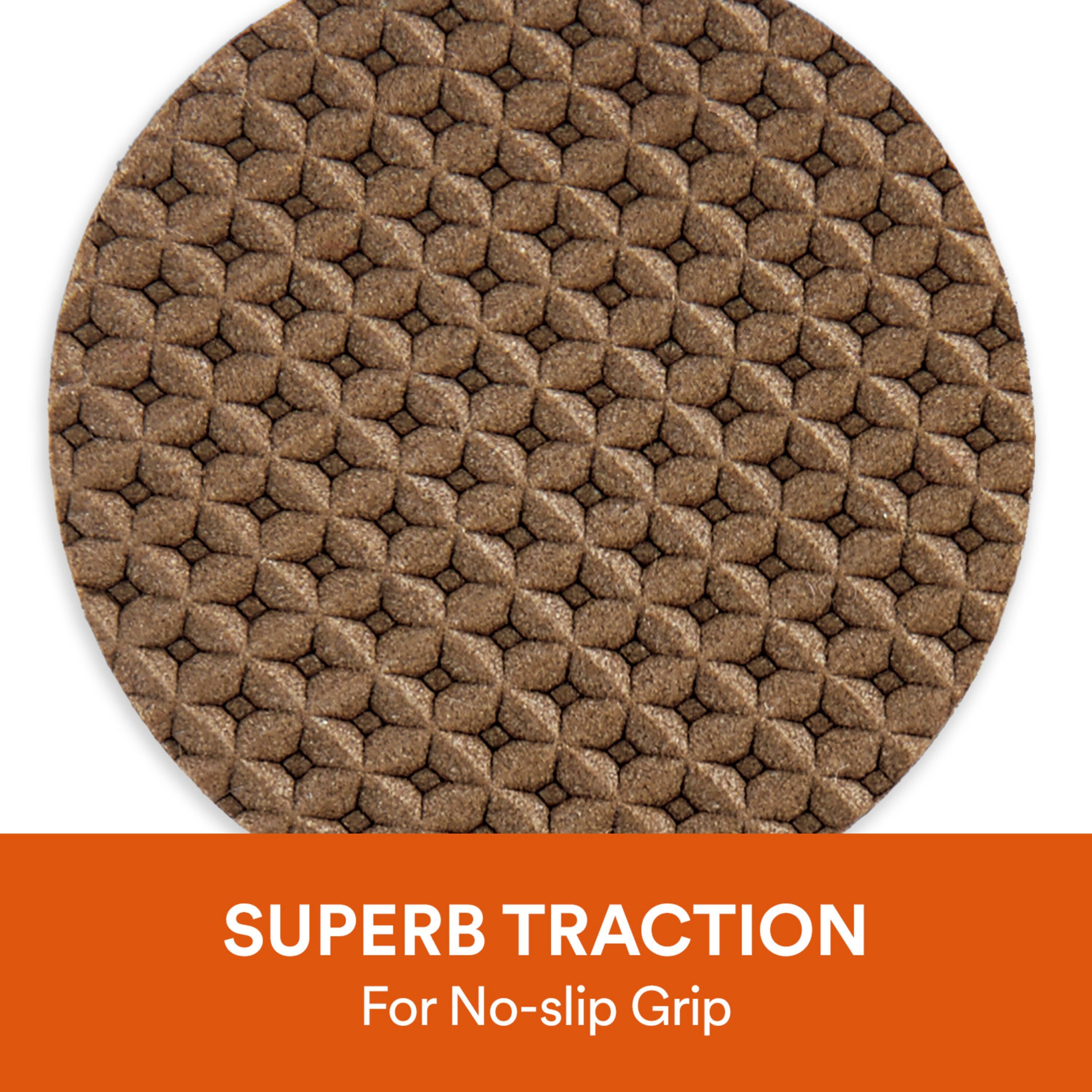 Slipstick Foot Anti-Slip or Felt Feet CB755 2-1/2 Gripper Pad  Round-Flat-Chocolate (Grippers) from Trends Furniture