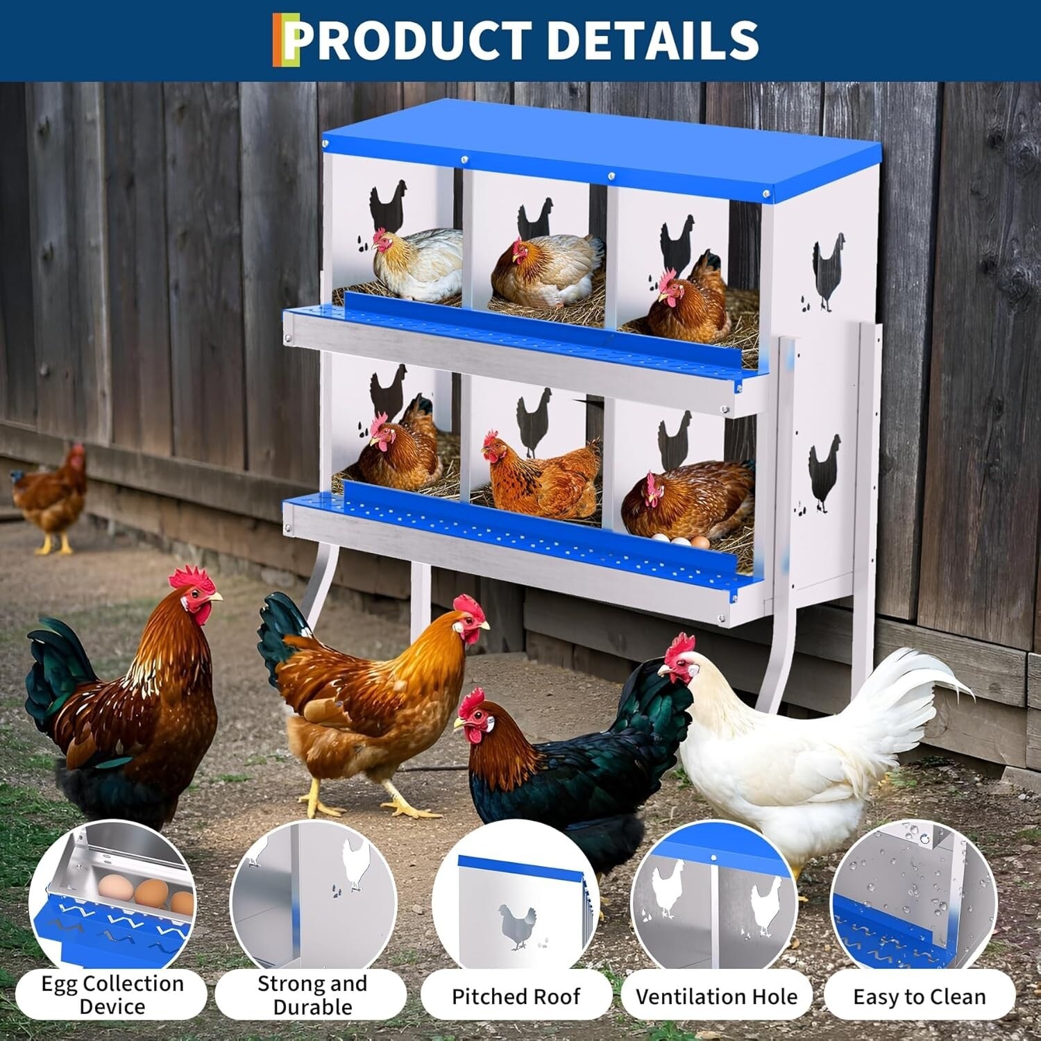 GarveeLife LMYJW-5740 Chicken-Coops-Rabbit-Hutches - View #5