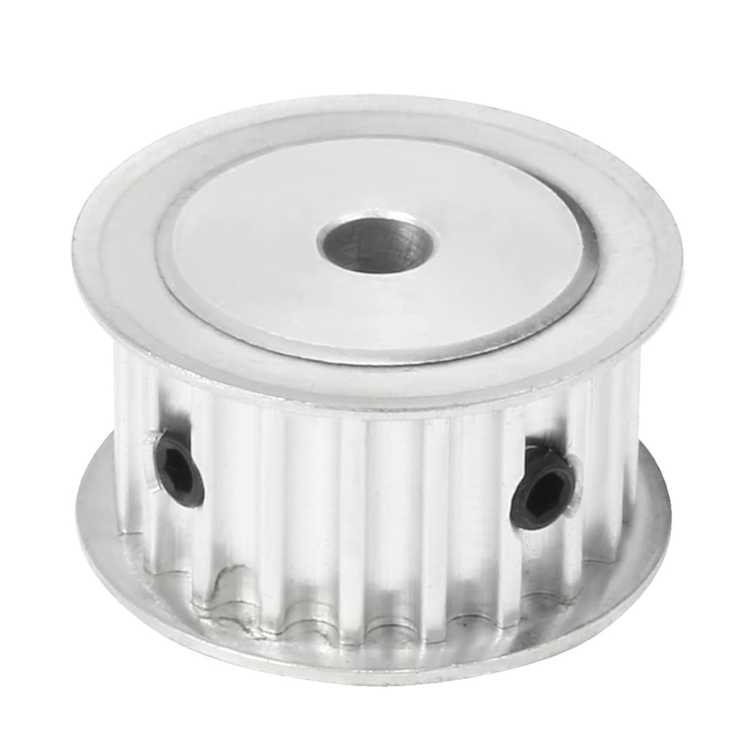 Unique Bargains Aluminum 5M 20 Teeth 6.35mm Bore Timing Belt Idler Pulley Flange Synchronous Wheel for 15mm Belt 3D Printer CNC #S26042800UX4439