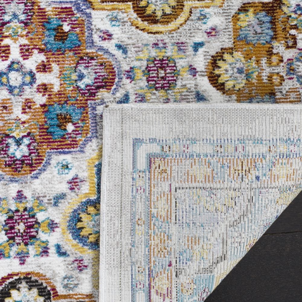 Aria Beige Multicolor Synthetic 8' x 10' Area Rug