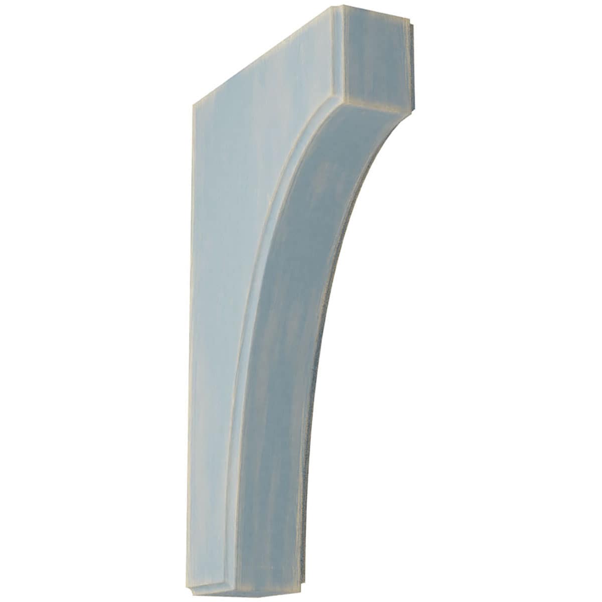 Ekena Millwork BKTWD02X06X10CVBU Clarksville 1-3/4-in x 6-in x 10-in Rubberwood Blue Wood Standard Bracket