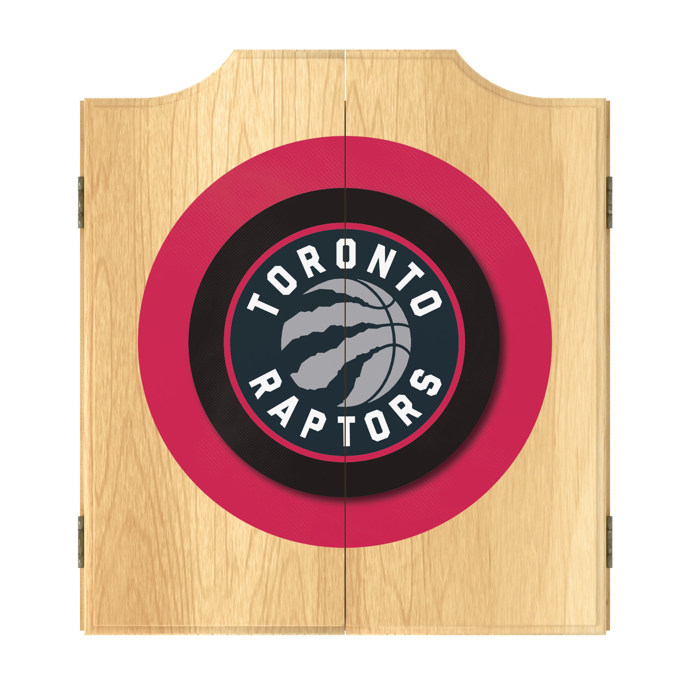Trademark Gameroom NBA7000-TR 3.5-Inches Red Wood Dartboard Cabinet with Dartboard