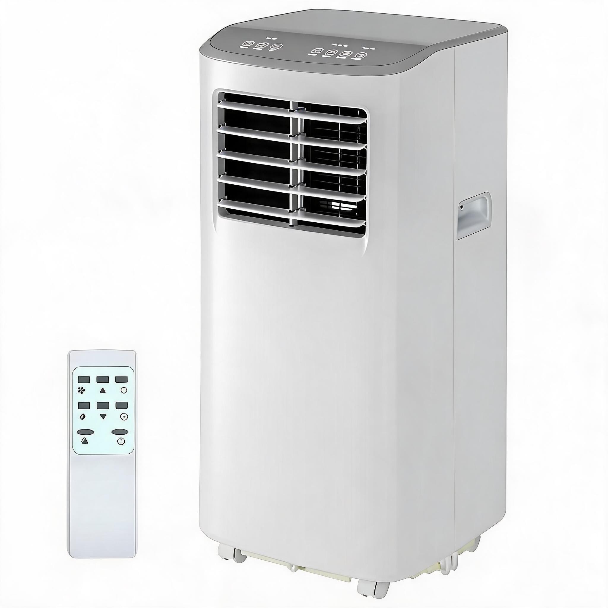 Aoile 8000 BTU Portable Air Conditioner 3 in 1 AC Unit with Dehumidifier and Fan Floor Standing Cooling System for Rooms Up to 350 Sq Ft Cold Gray Top Cover