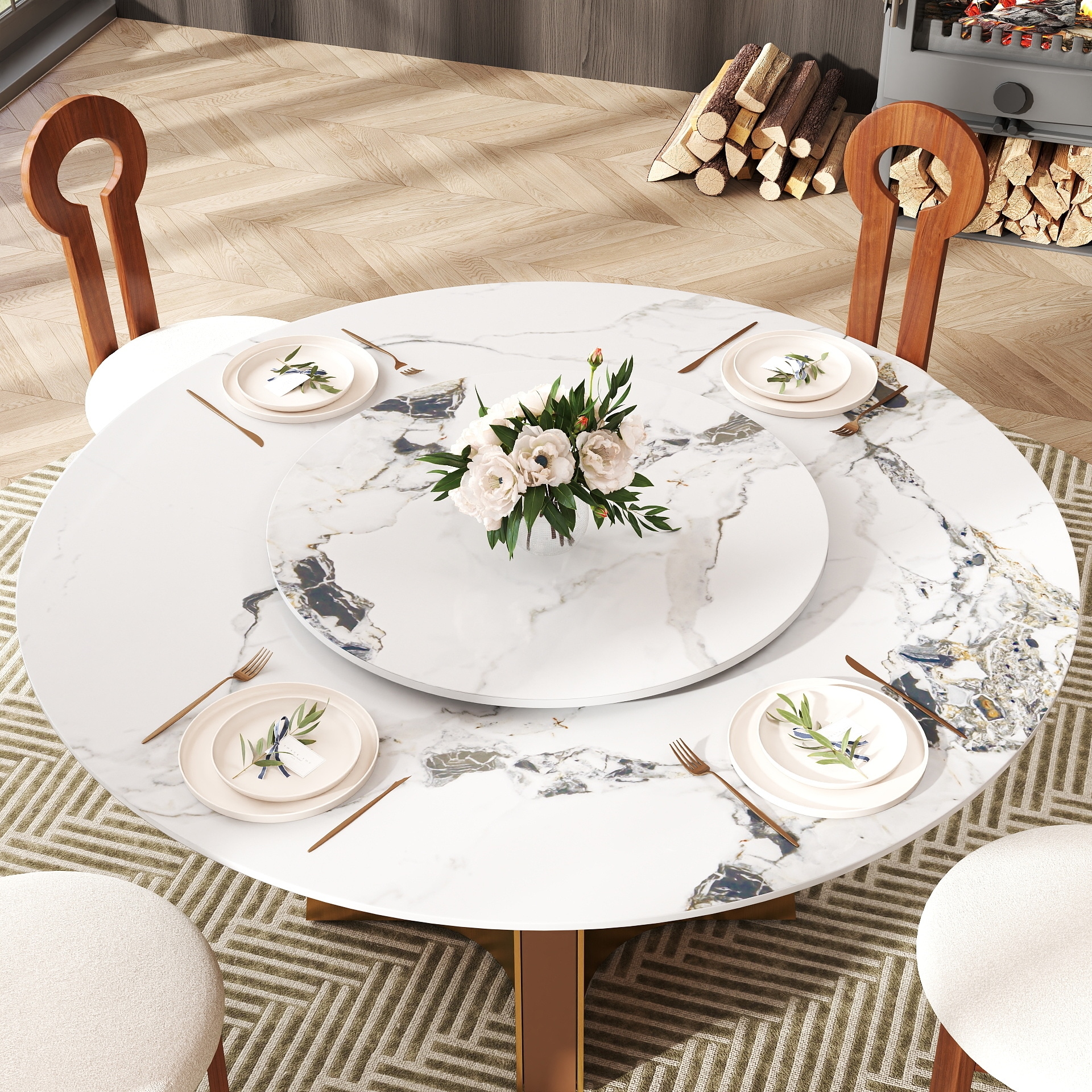 BuotiqHom DH-B-150F80-1G Dining-Tables - View #2