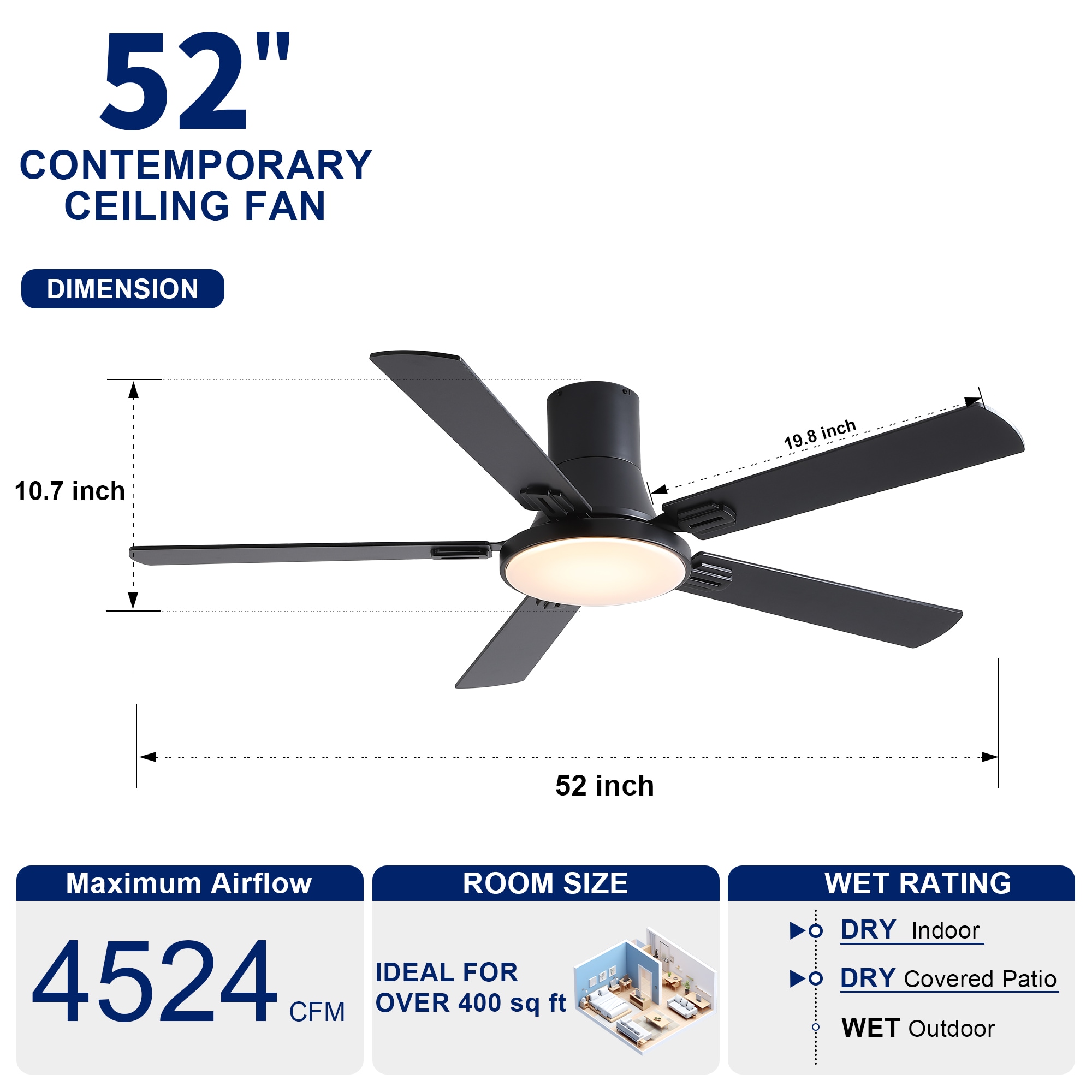 YUHAO LSDY1208XBK52 Ceiling-Fans - View #8