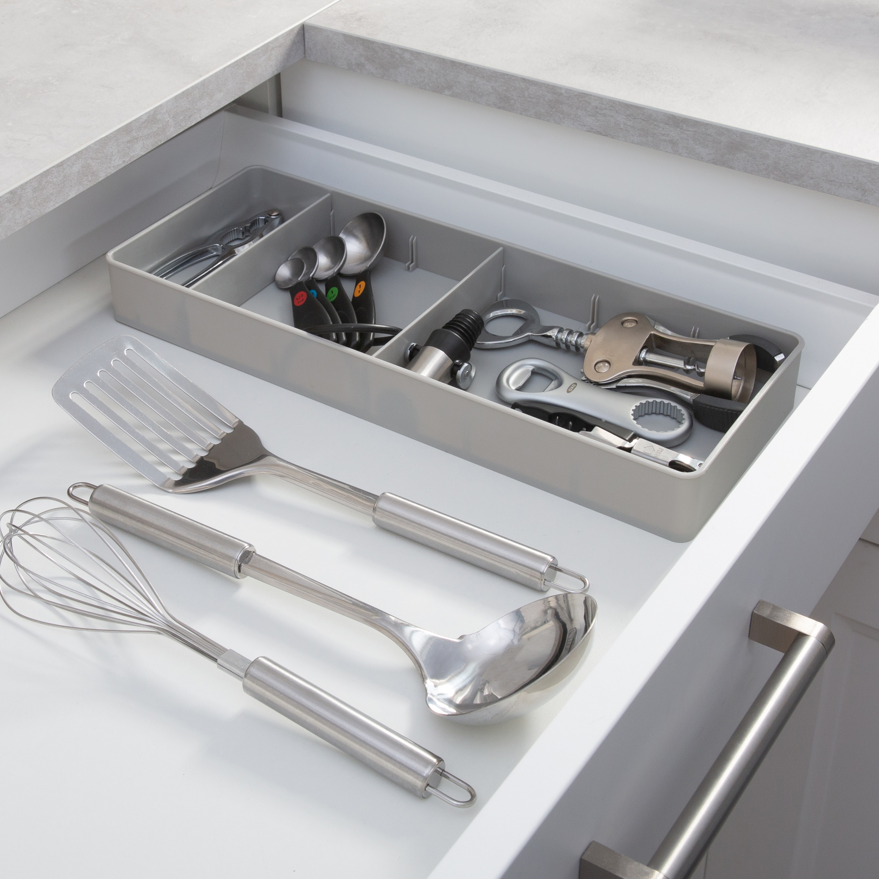  OXO Good Grips Drawer, Expandable Kitchen Tool Organizer,  White: Home & Kitchen