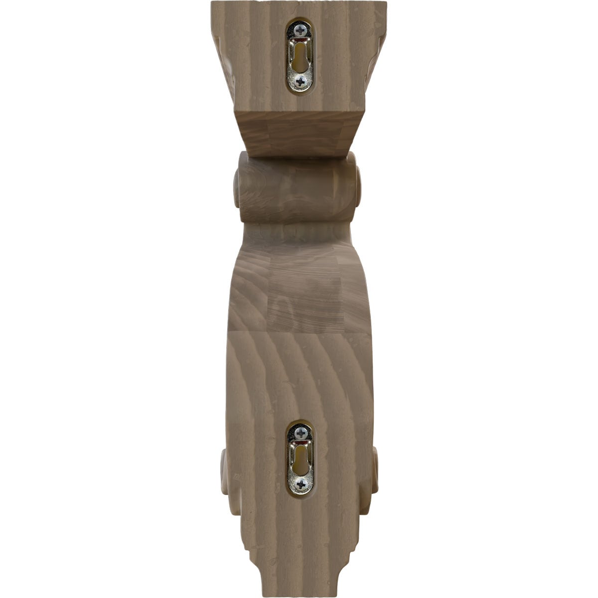 13" Hand-Carved Walnut Wood Corbel