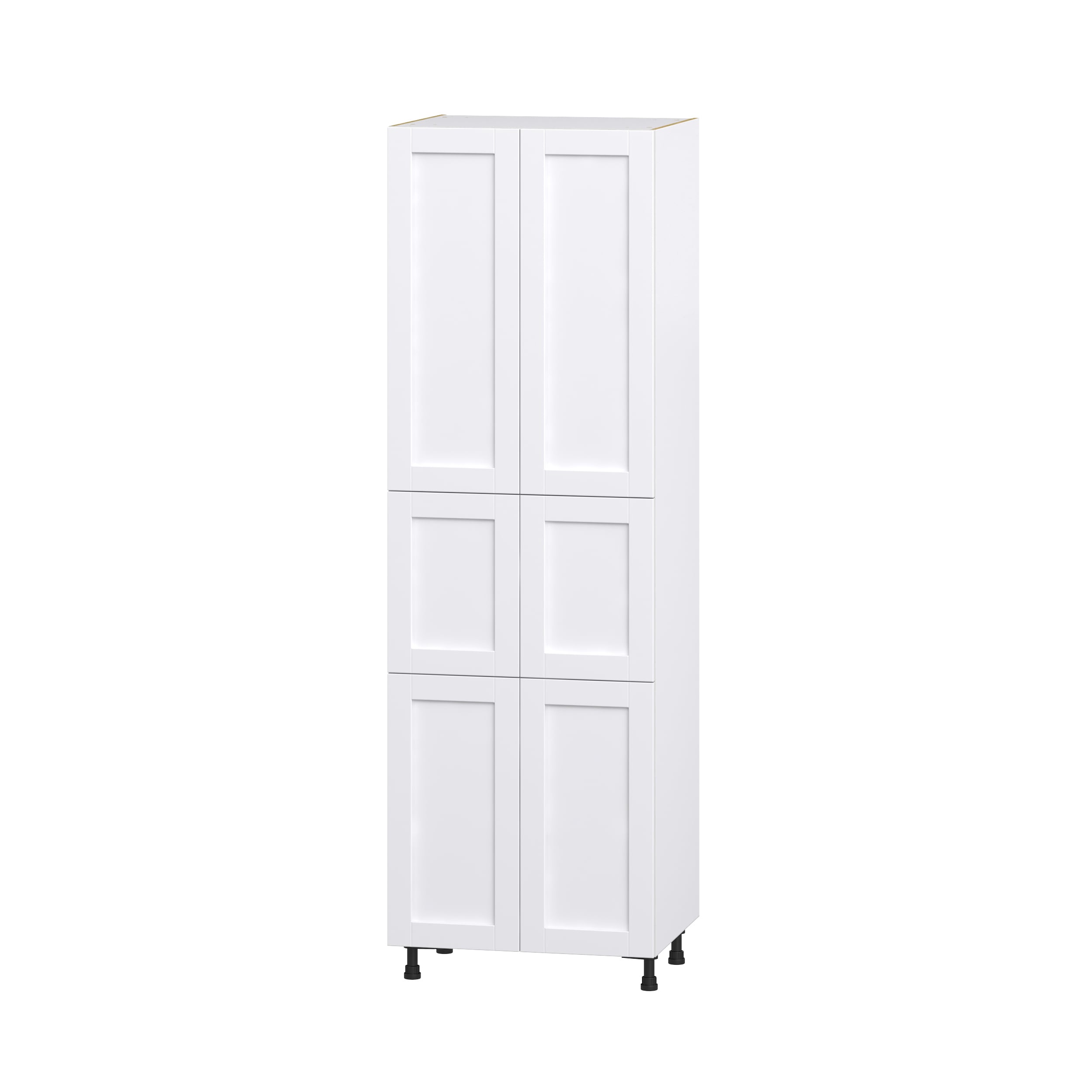 Hugo&Borg DST302494.5-RM Rosemont 30-in W x 94.5-in H x 24-in D Glacier White Pantry Fully assembled Cabinet (Recessed Panel Shaker)