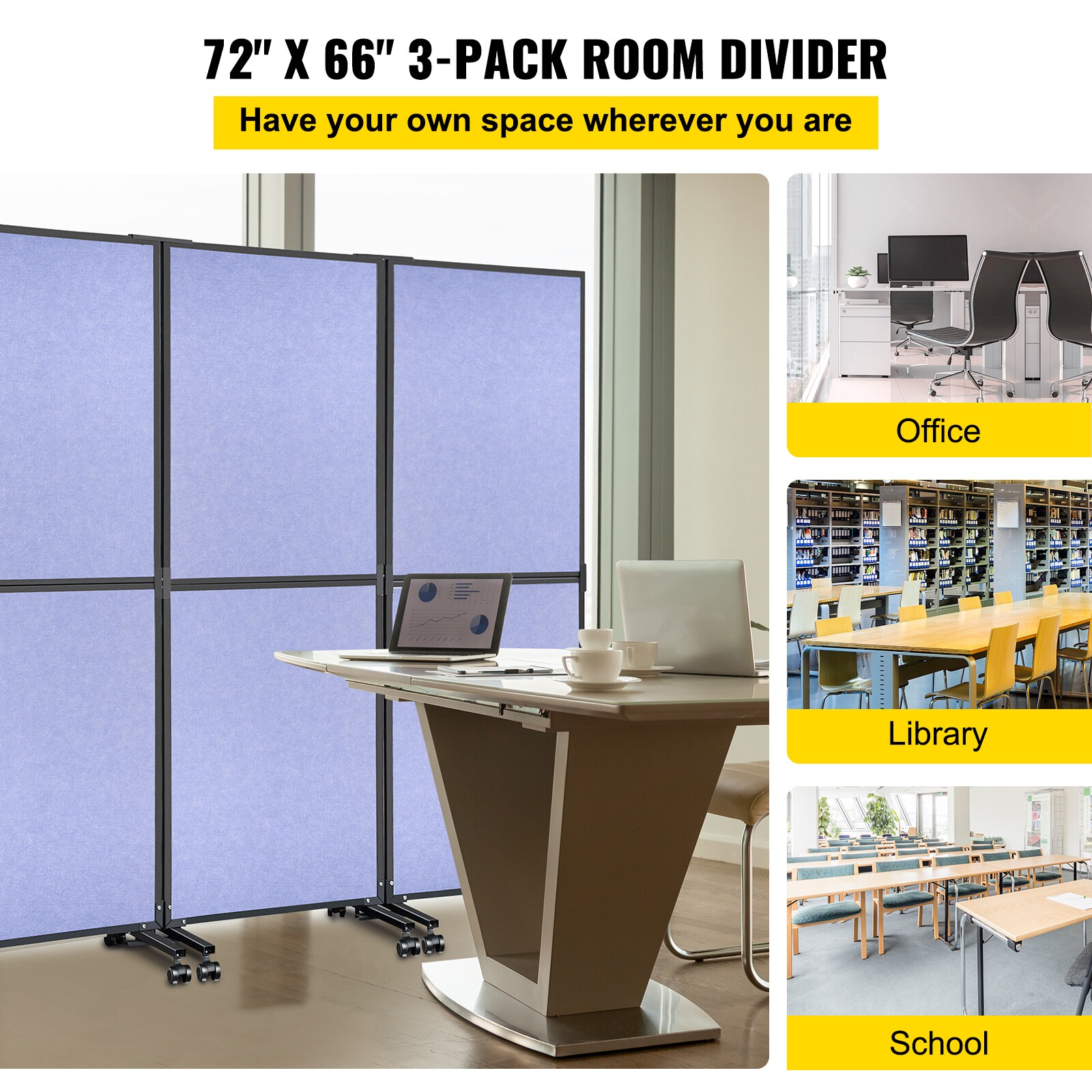 VEVOR LDSGYPF7266SPGLS1V0 Indoor-Privacy-Screens - View #3