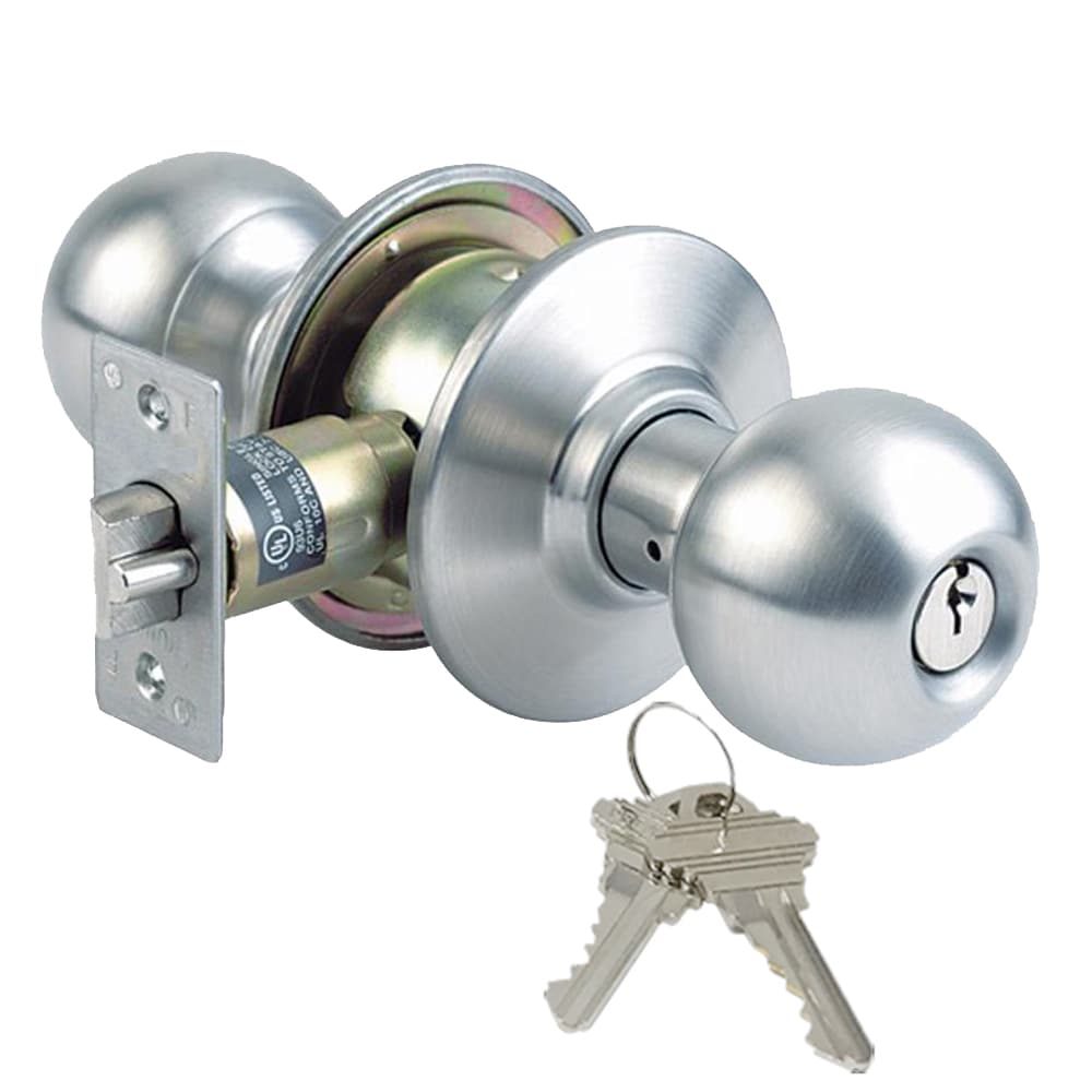 Schlage Orbit Satin Chrome Light Commercial Storeroom Door Knob