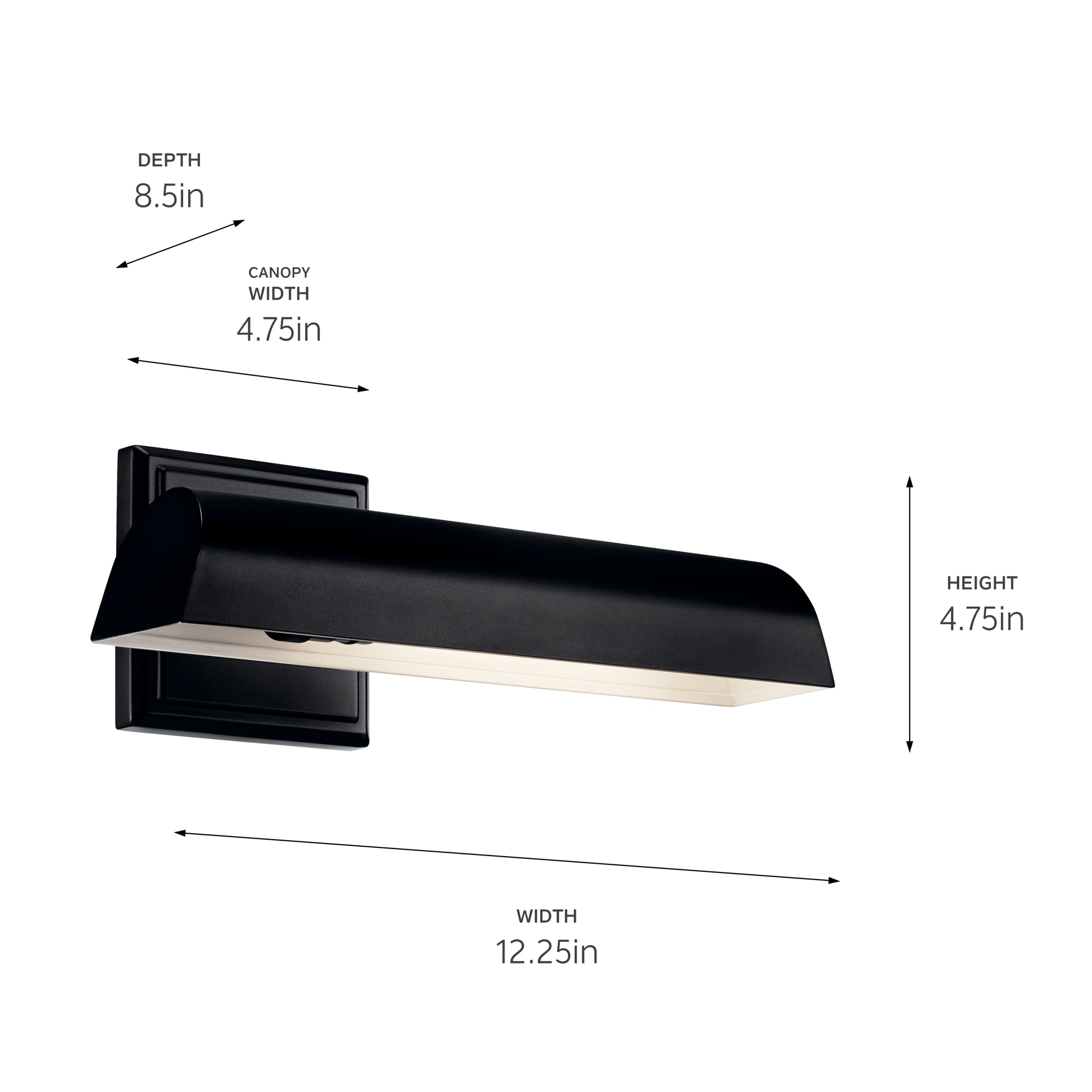 Kichler 52684BK Picture-Lighting - View #7