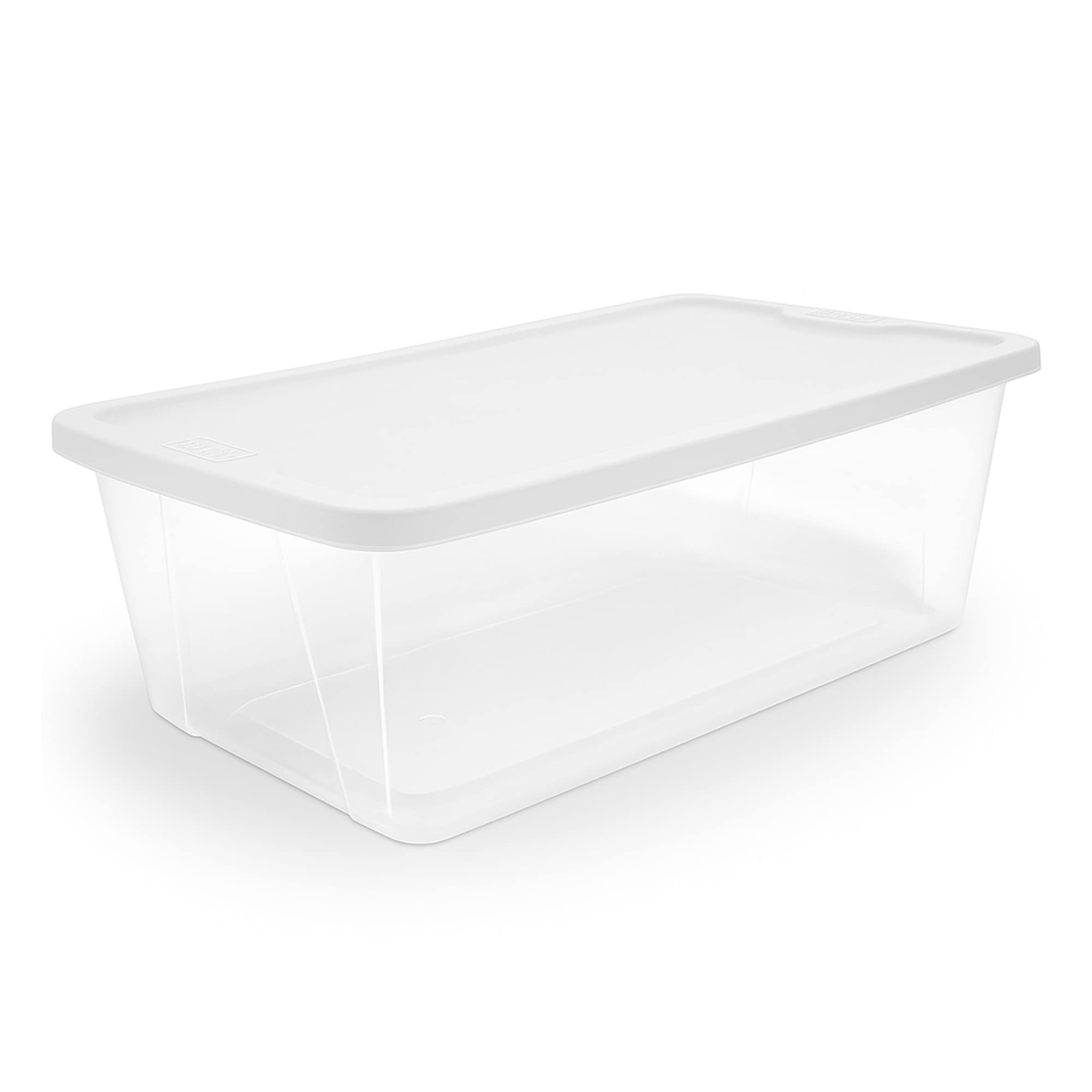 Homz Products 403885 Homz 6 Qt Multipurpose Plastic Storage Containers with Latching Lid  (40 Pack)