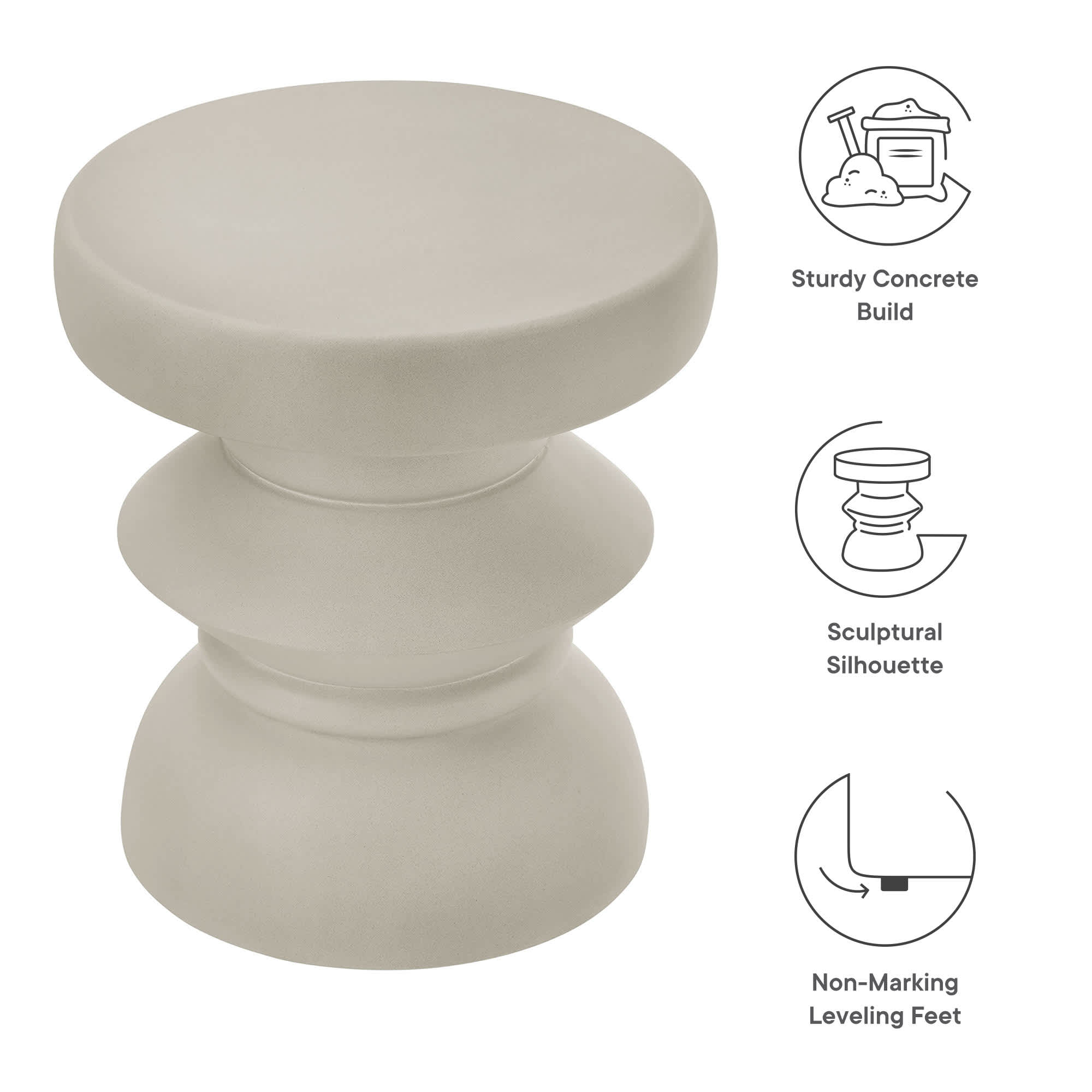 Modway EEI-7090-LGR Patio-Tables - View #2
