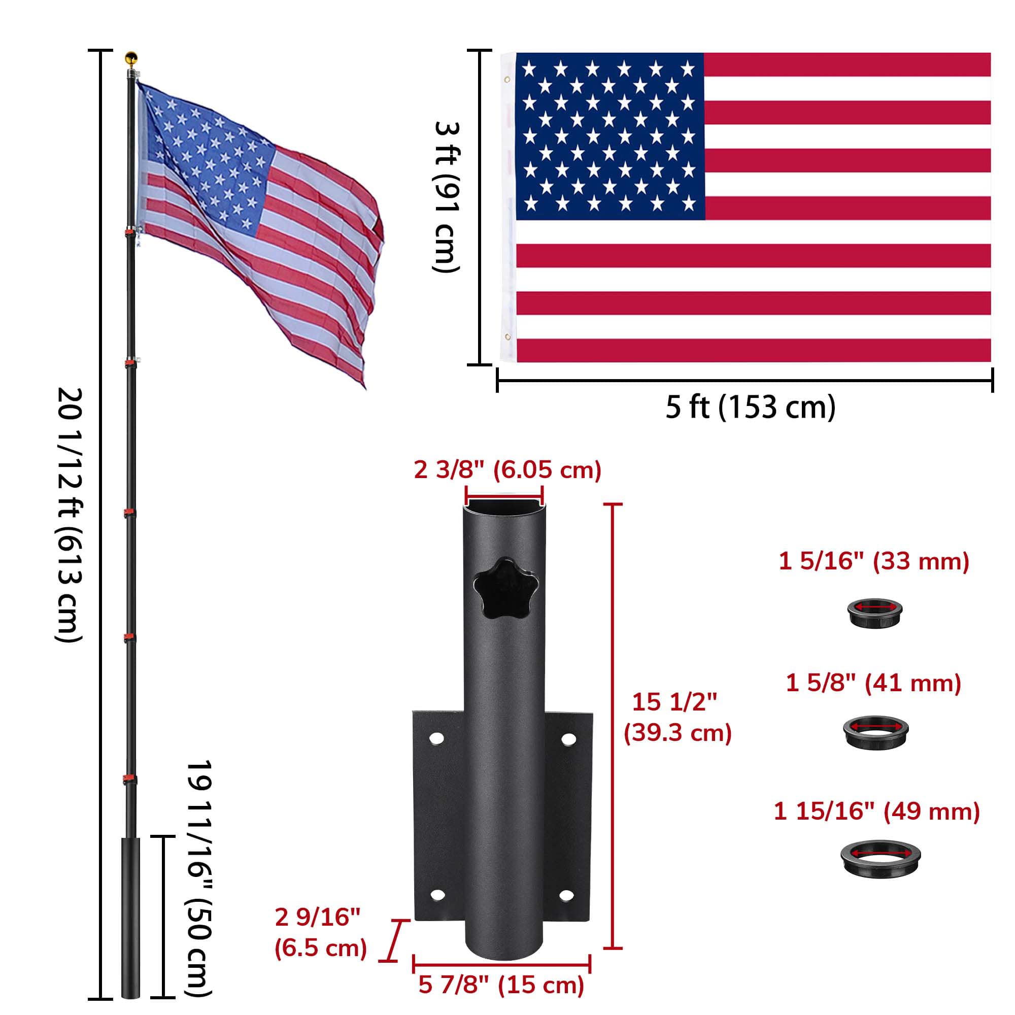 Yescom 22FLP001-D20-06-D-LO Flag-Poles - View #7