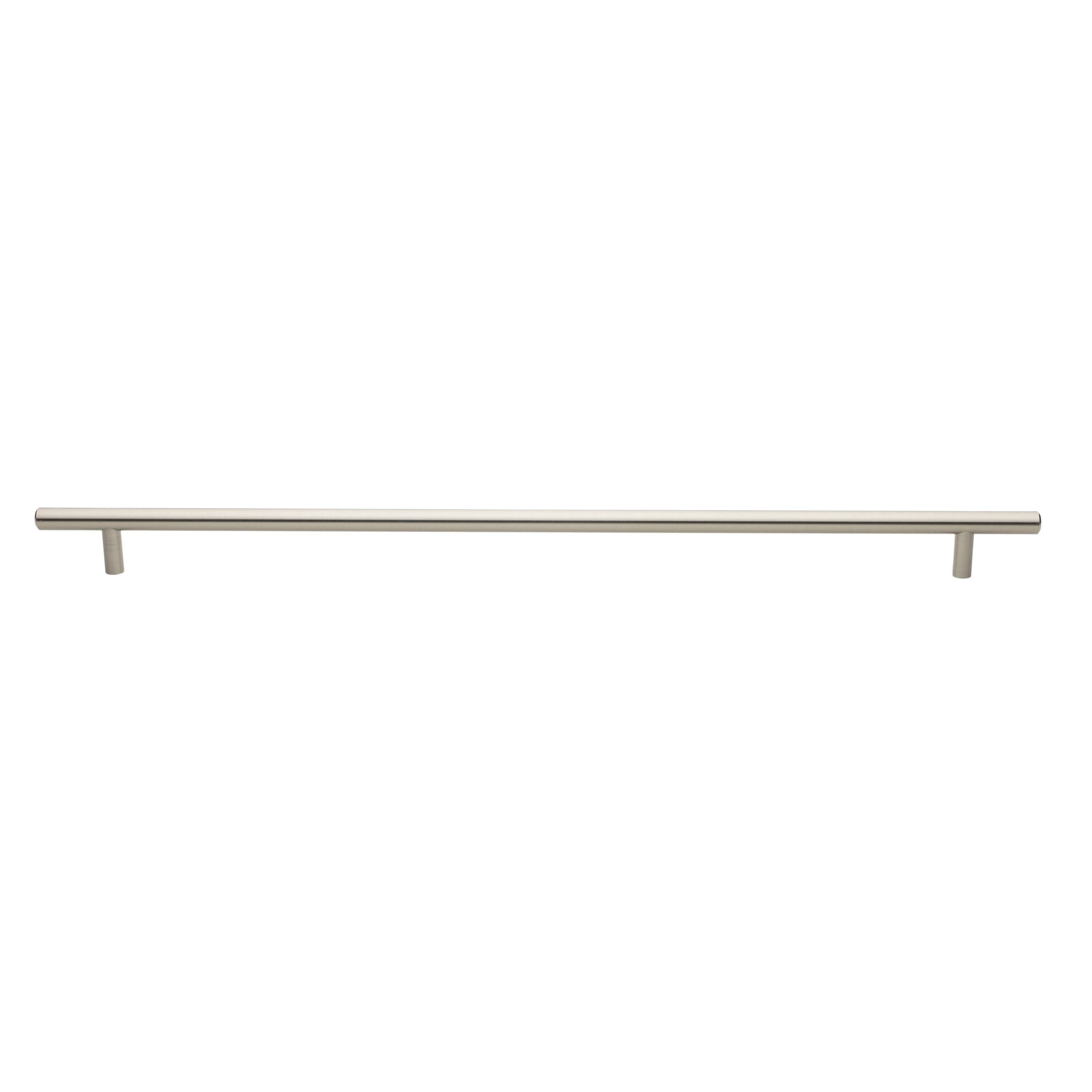 GlideRite Hardware 5020-432-SS-5 17 Inch Center to Center Solid Steel Modern Cabinet Hardware Handle - 5020-432-SS