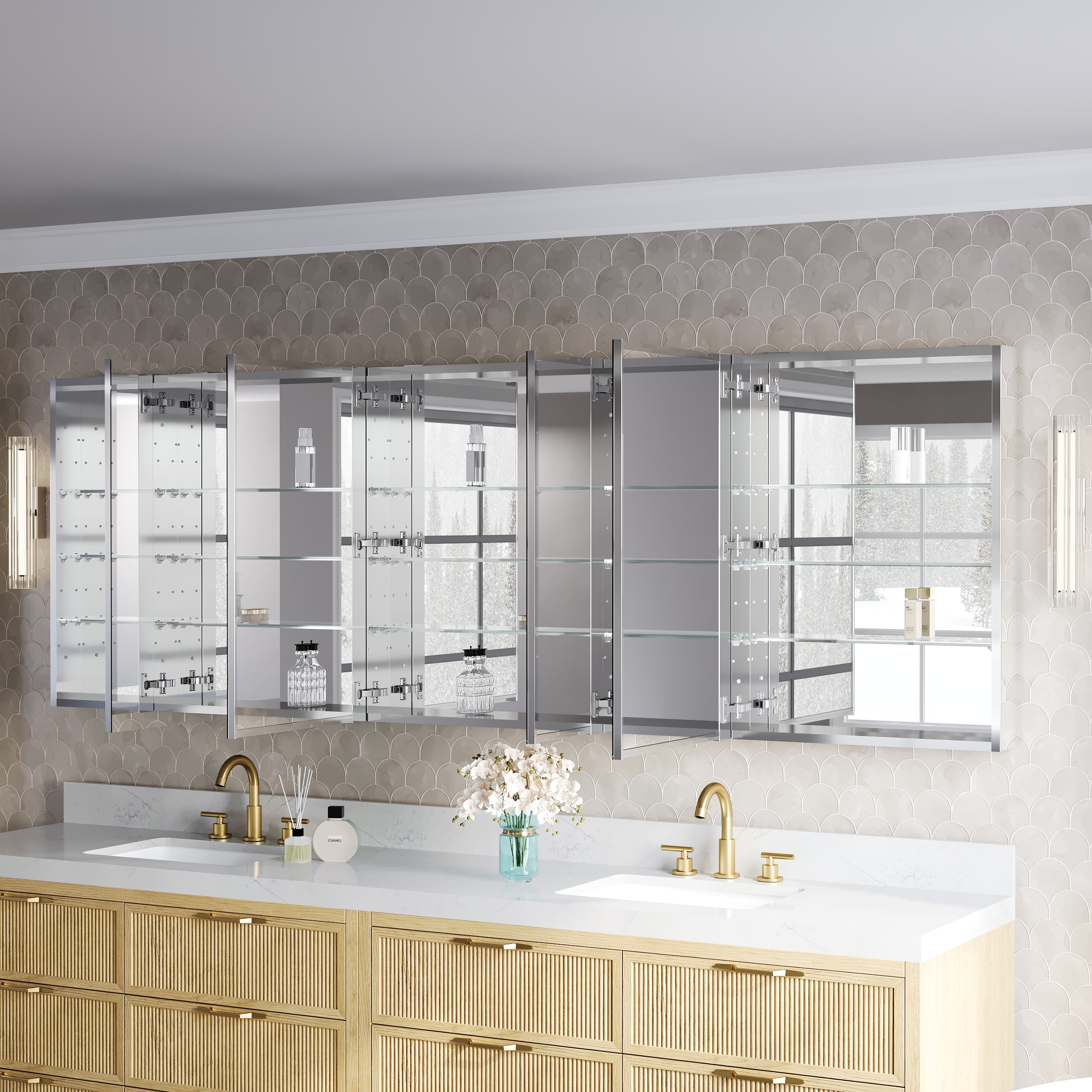 WELLFOR JRA24R12R24L12L24L32 Bathroom-Medicine-Cabinets - View #11