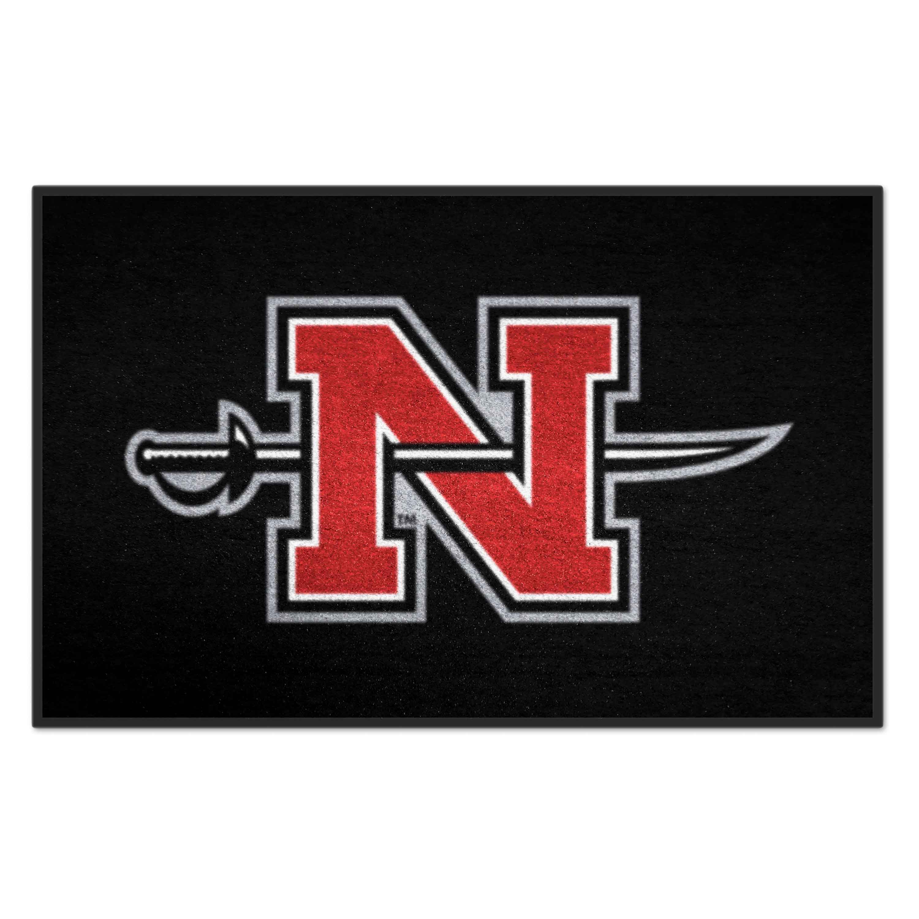 FANMATS 3068 Nicholls State University 2 x 3 (ft) Tufted Nylon Multicolor Rectangular Indoor Solid Machine washable Throw rug