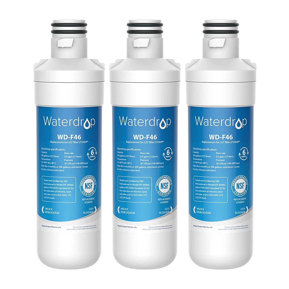 Waterdrop BL-WD-LT1000PF-3 Refrigerator filter Carbon block Portable cooler Replacement Filter 3 -Pack