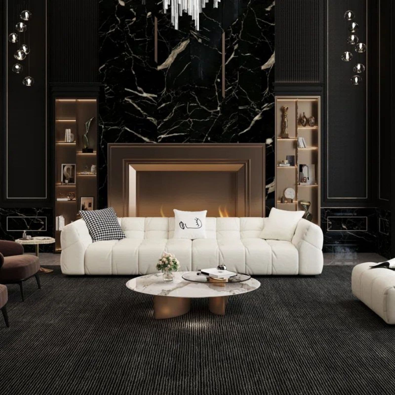 Oizaye DB-WW-S-2304BG Sofas-Loveseats - View #3