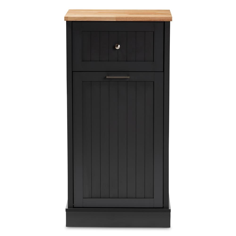 Baxton Studio Marcel Contemporary Modern Charcoal Kitchen Hutch in