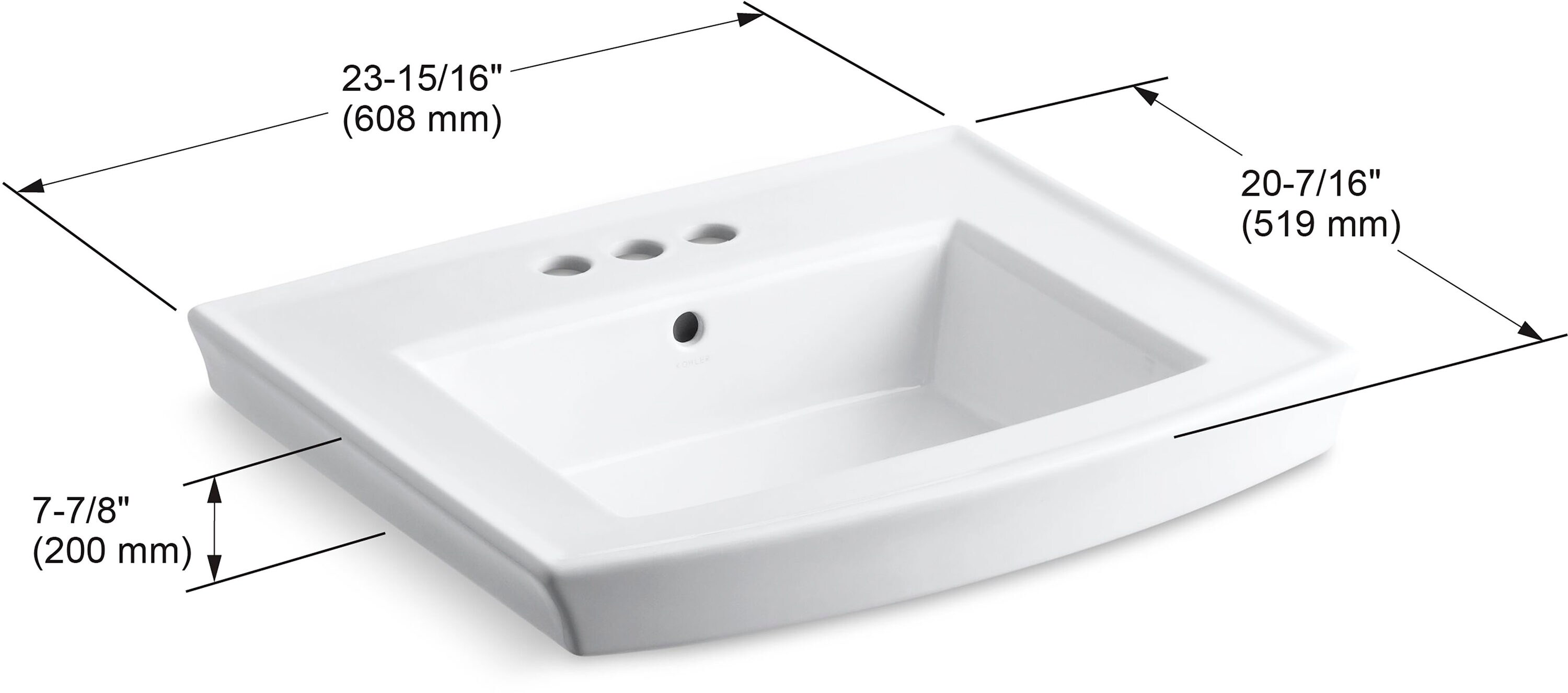 KOHLER 2358-4-0 Complete-Pedestal-Lavatories - View #6