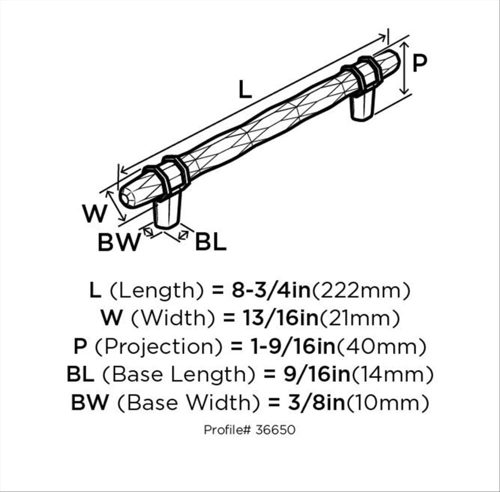 Amerock BP36650MBKPN Cabinet-Pulls - View #8