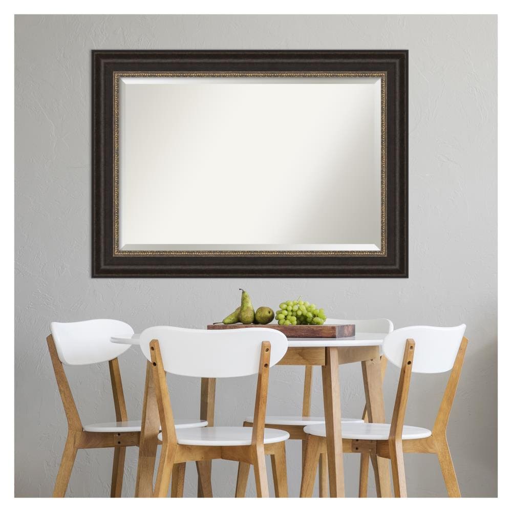 Paragon Bronze 43x31-inch Rectangular Wall Mirror with Beveled Edge